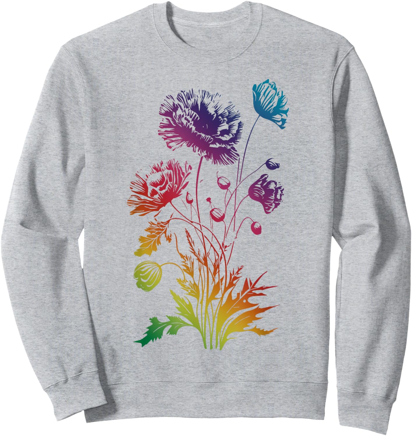 Poppies, spring bloomers, summer, flower, garden, outdoor Men Women Girls Kids Sweatshirt - Sweatshirt | Ash