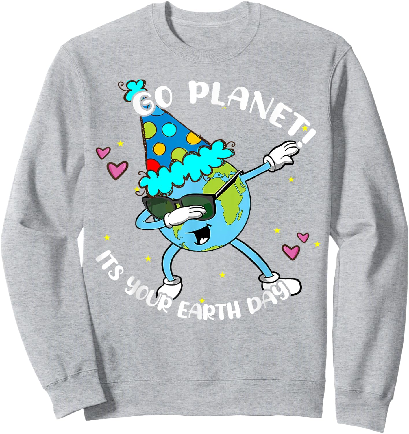 Kids Go Planet Its Your Earth Day Shirt Cute Boy Toddler Sweatshirt - Sweatshirt | Ash