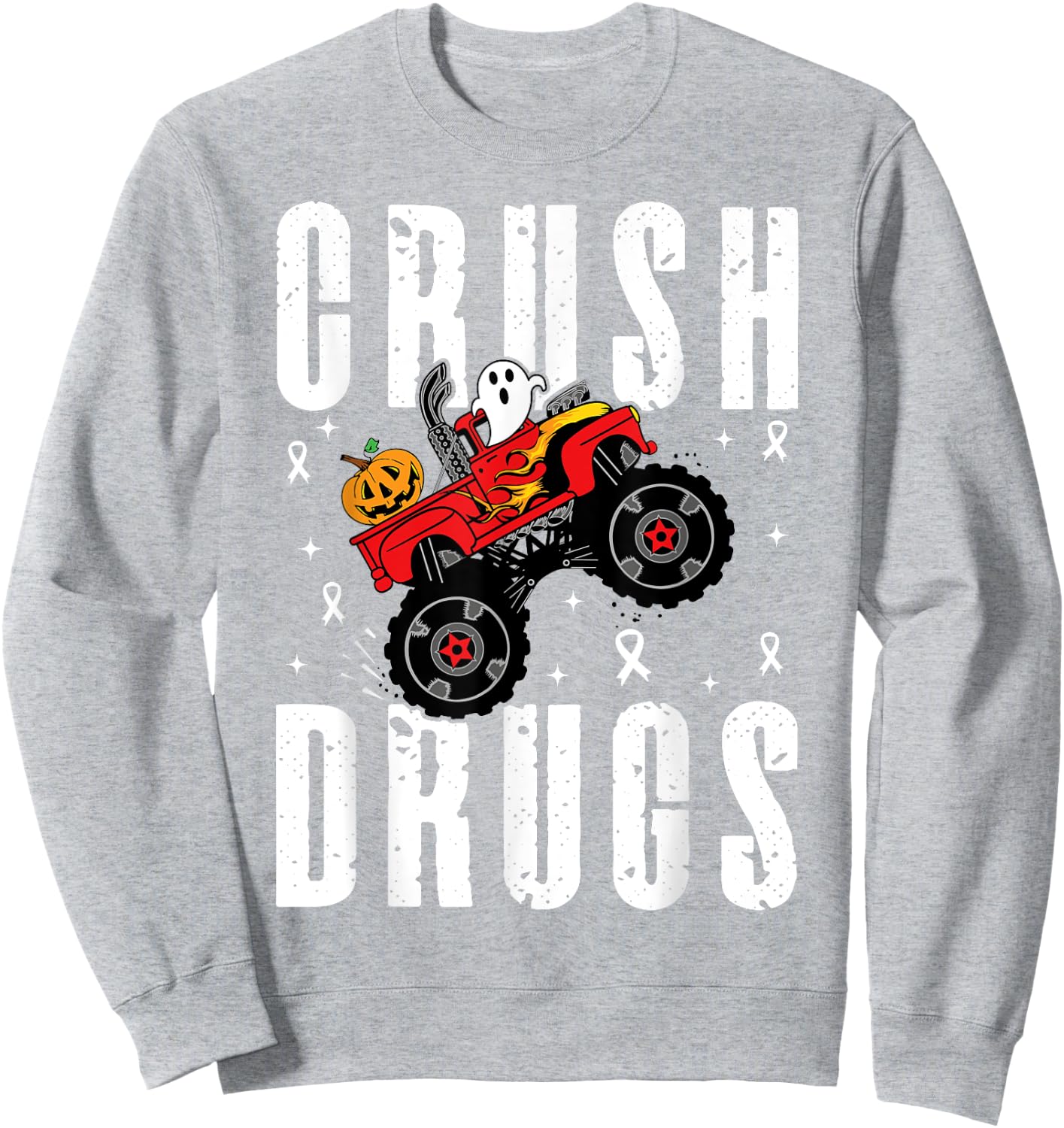 Red Ribbon Week Awareness Halloween Women Men Toddler Kids Sweatshirt - Sweatshirt | Ash