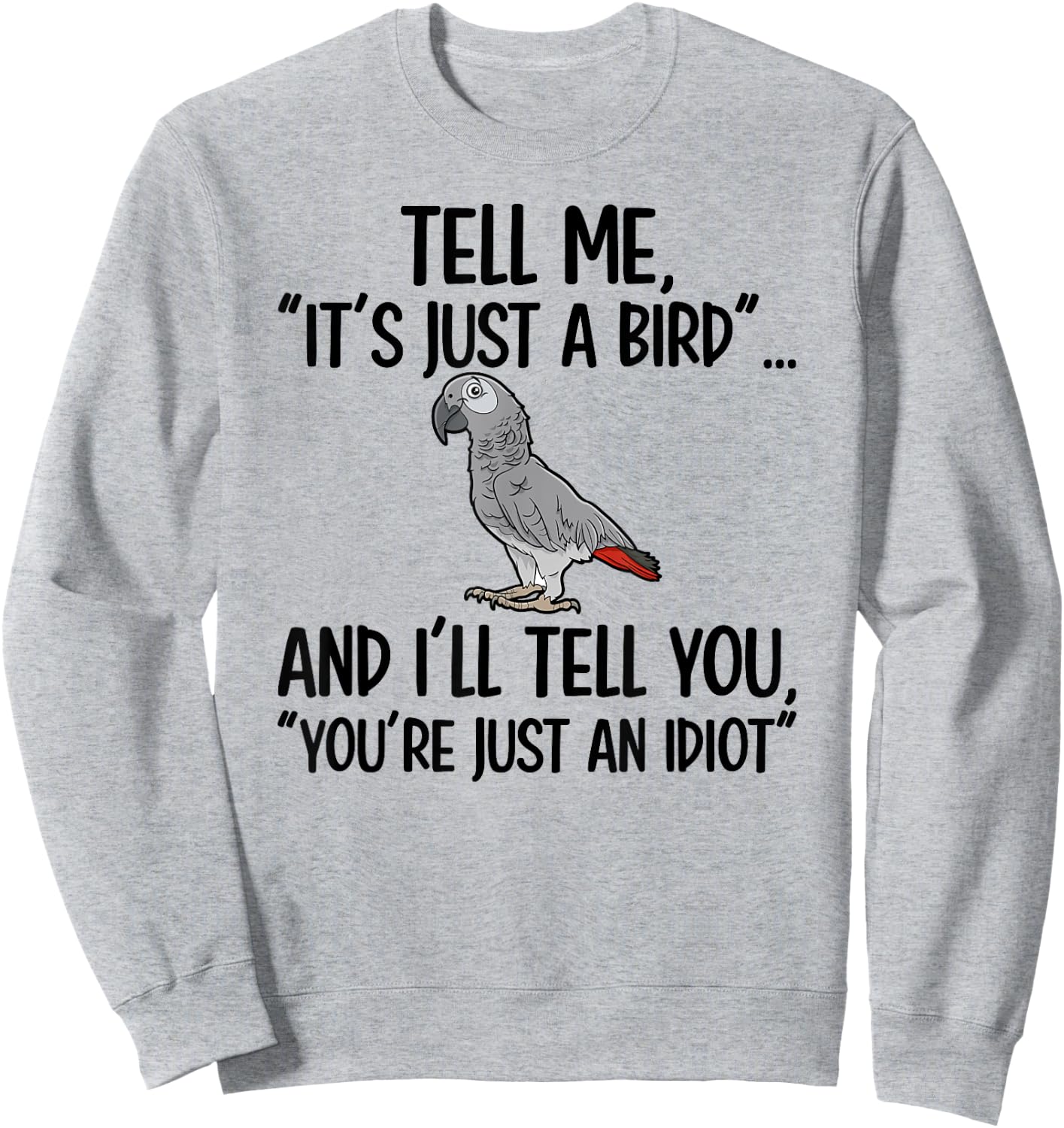 African Grey Owner African Grey Parrot Lover Sweatshirt - Sweatshirt | Ash