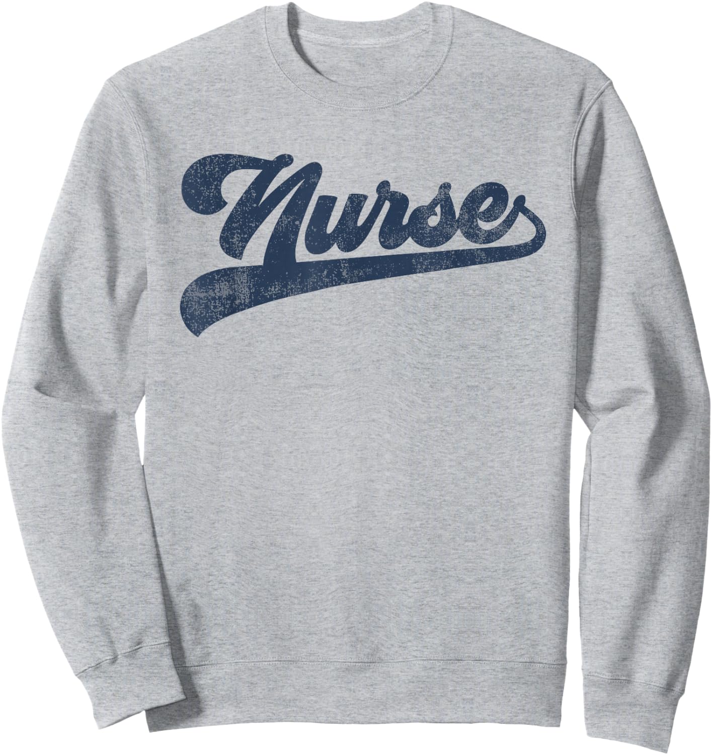 Nurse Cute Vintage Graphic Nursing Sweatshirt - Sweatshirt | Ash