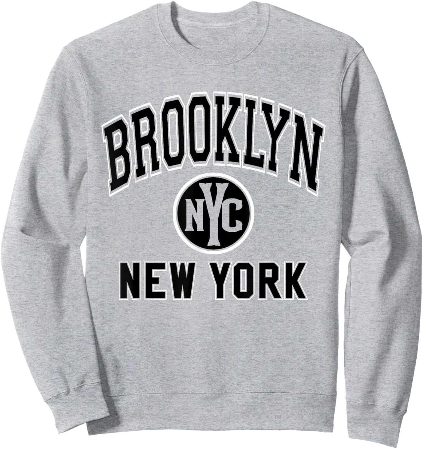 Brooklyn NYC New York Pink with Black Print Sweatshirt - Sweatshirt | Ash
