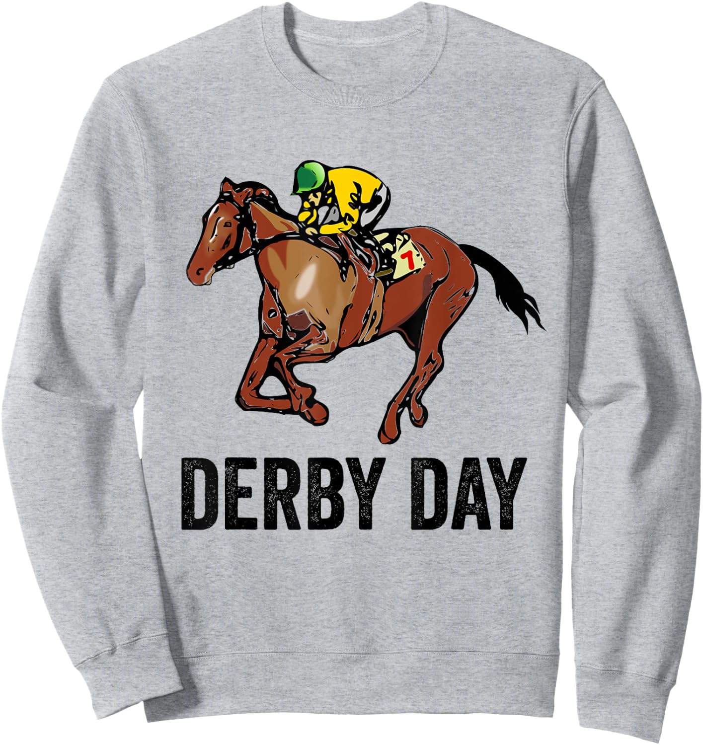 Derby Day Shirt Women Jockey Horse Racing Sweatshirt - Sweatshirt | Ash