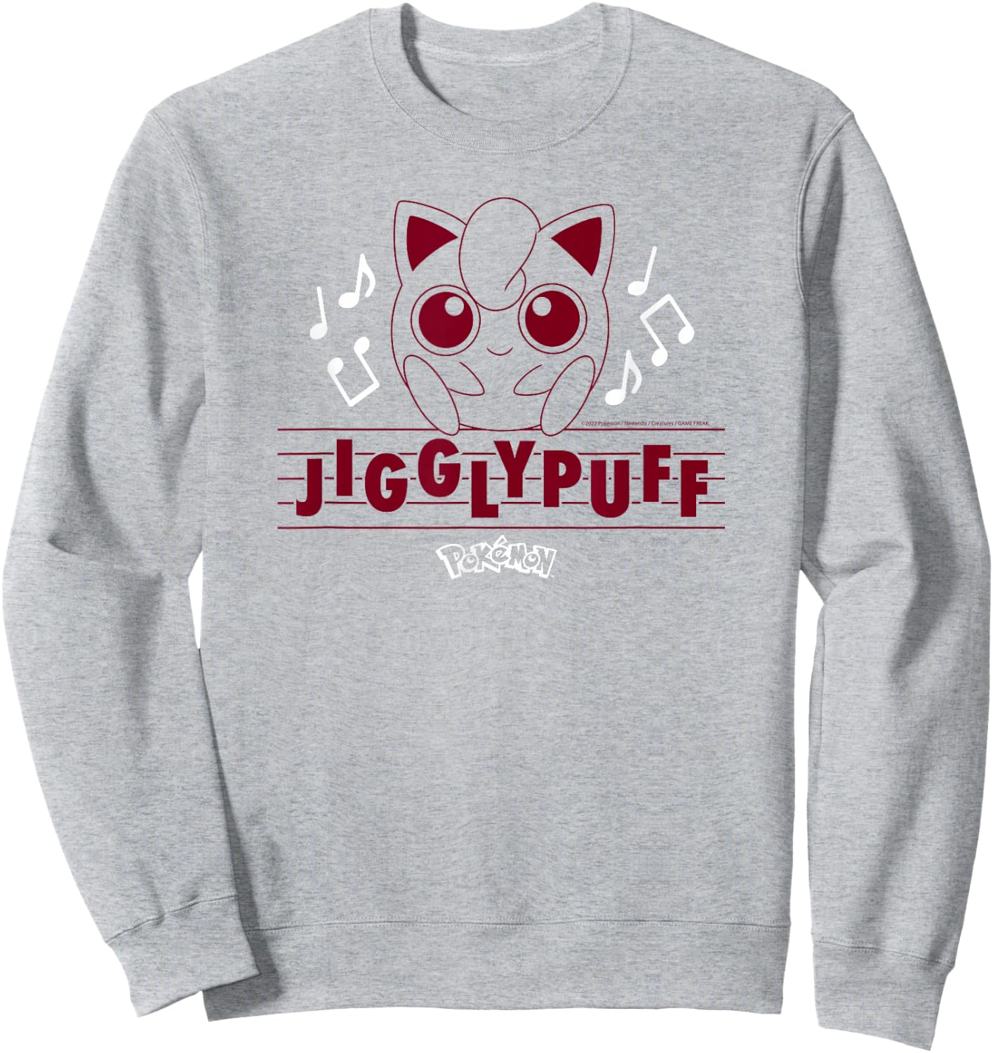 Pokémon - Jigglypuff Music Notes Sweatshirt - Sweatshirt | Ash