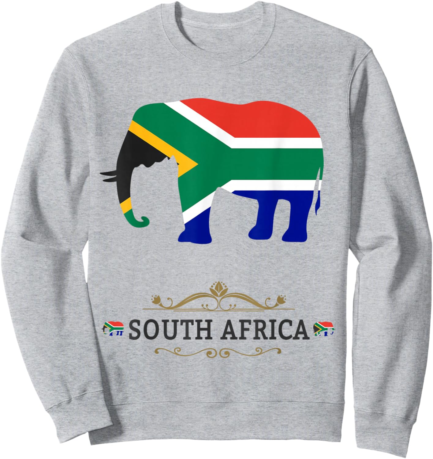 Elephant South Africa Outfit Ideas Kids & South African Flag Sweatshirt - Sweatshirt | Ash