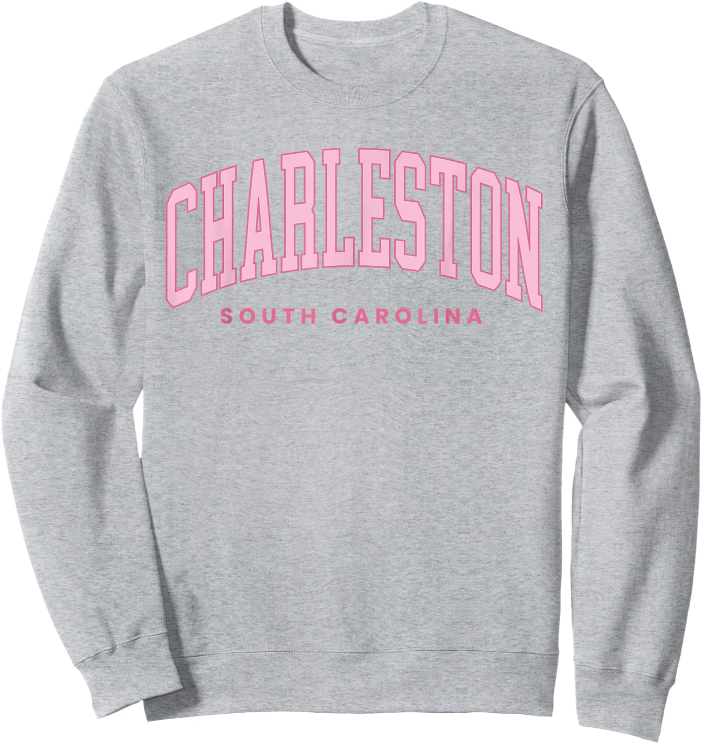 Retro Charleston SC Preppy Throwback Girls Souvenir Sweatshirt - Sweatshirt | Ash