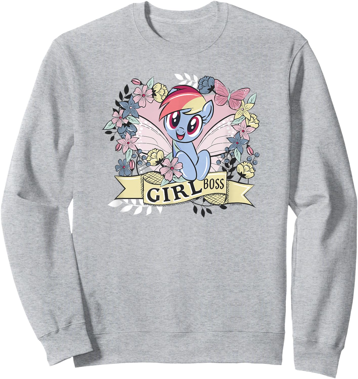 My Little Pony: Friendship Is Magic Rainbow Dash Girl Boss Sweatshirt - Sweatshirt | Ash