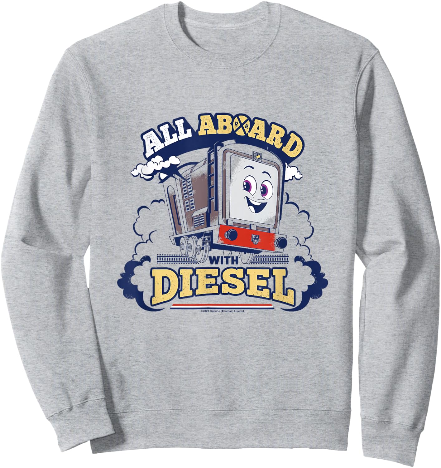 Thomas & Friends - All on Board with Diesel Sweatshirt - Sweatshirt | Ash
