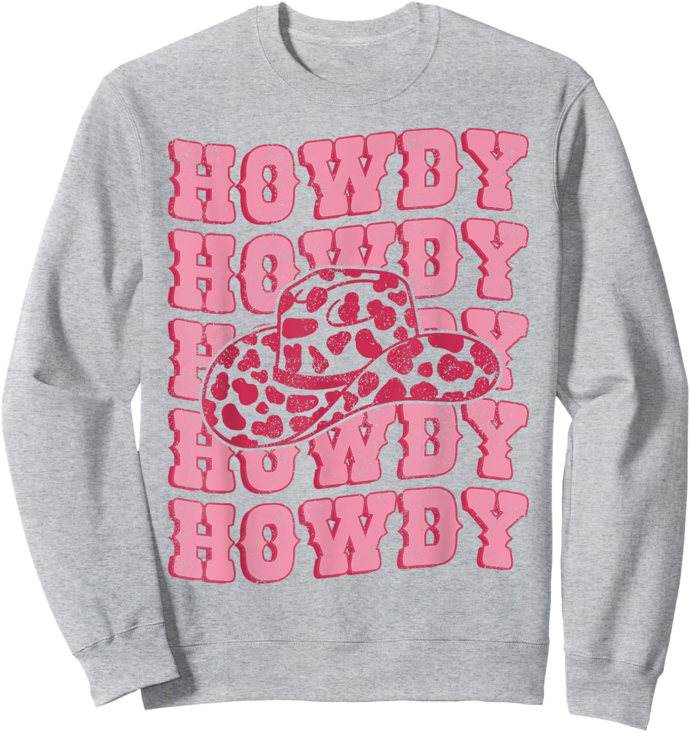 Vintage White Howdy Rodeo Western Country Southern Cowgirl Sweatshirt - Sweatshirt | Ash