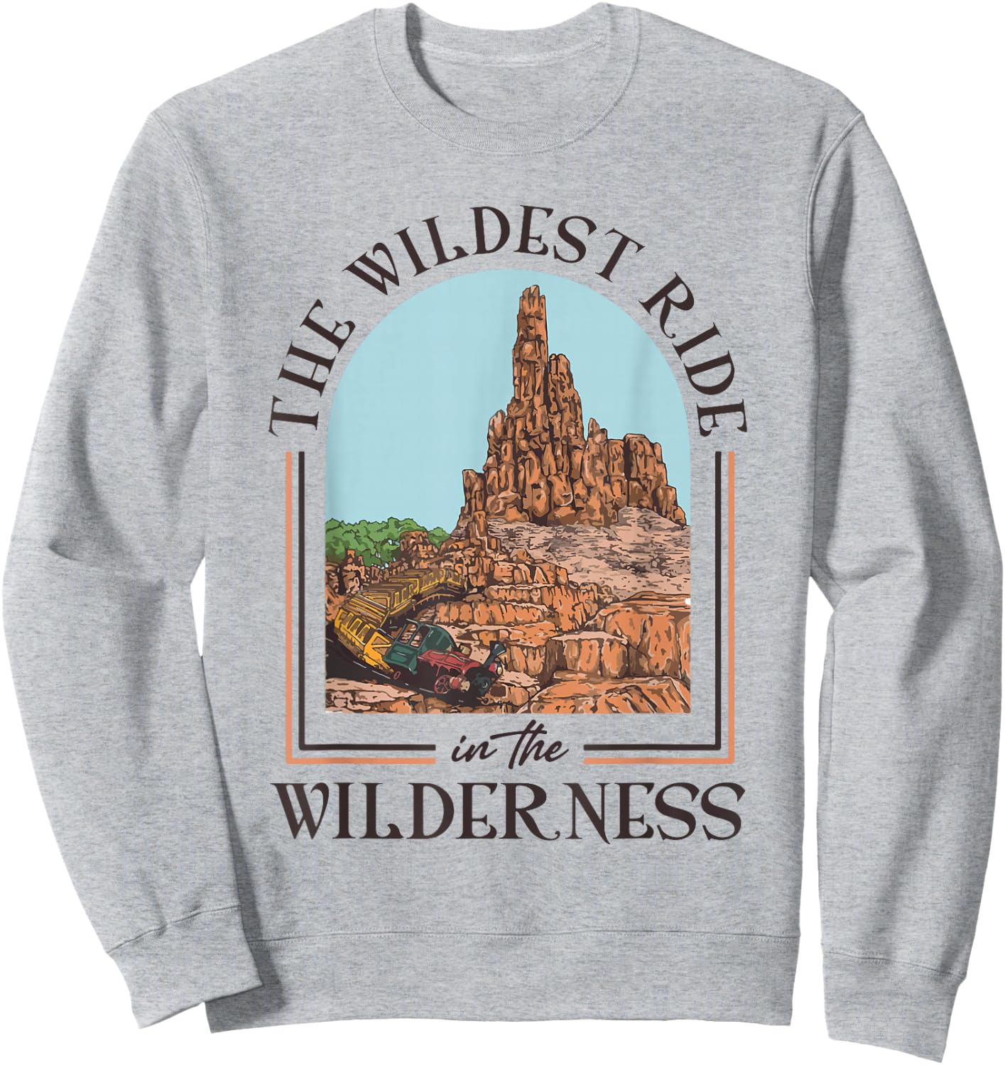 The Wildest Ride In The Wilderness Shirt Grey Cotton Small Classic Fit Short Sleeve Sweatshirt - Sweatshirt | Ash