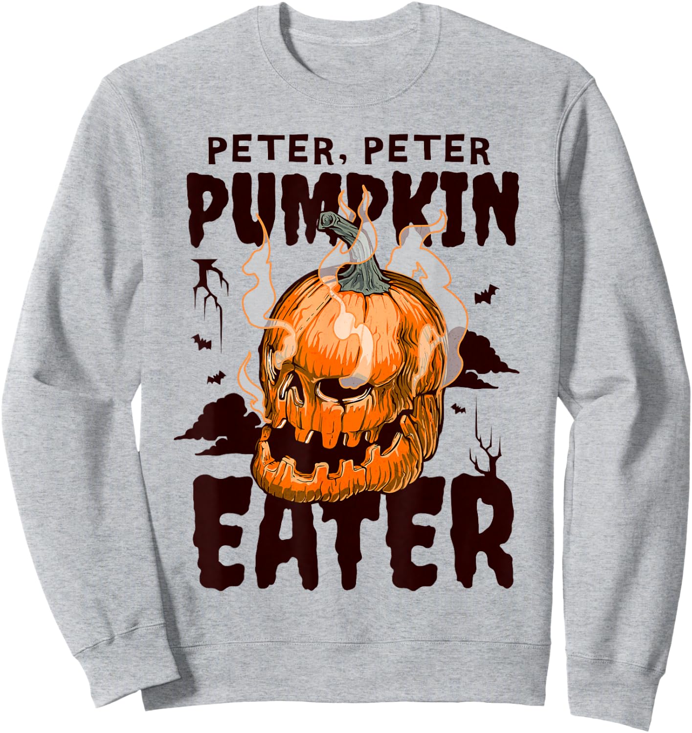 Spooky Halloween Cooking Peter Pumpkin Eater Sweatshirt - Sweatshirt | Ash