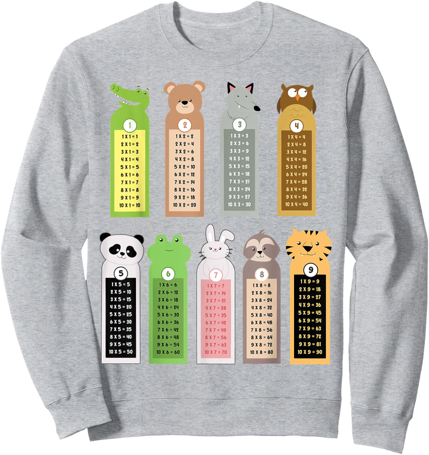 Maths Day Costume Idea for Kids & Teacher Numbers Maths Sweatshirt - Sweatshirt | Ash