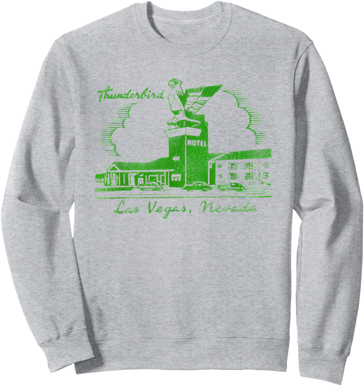 Thunderbird Las Vegas Hotel Casino Retro Vintage Sweatshirt - Sweatshirt | Ash