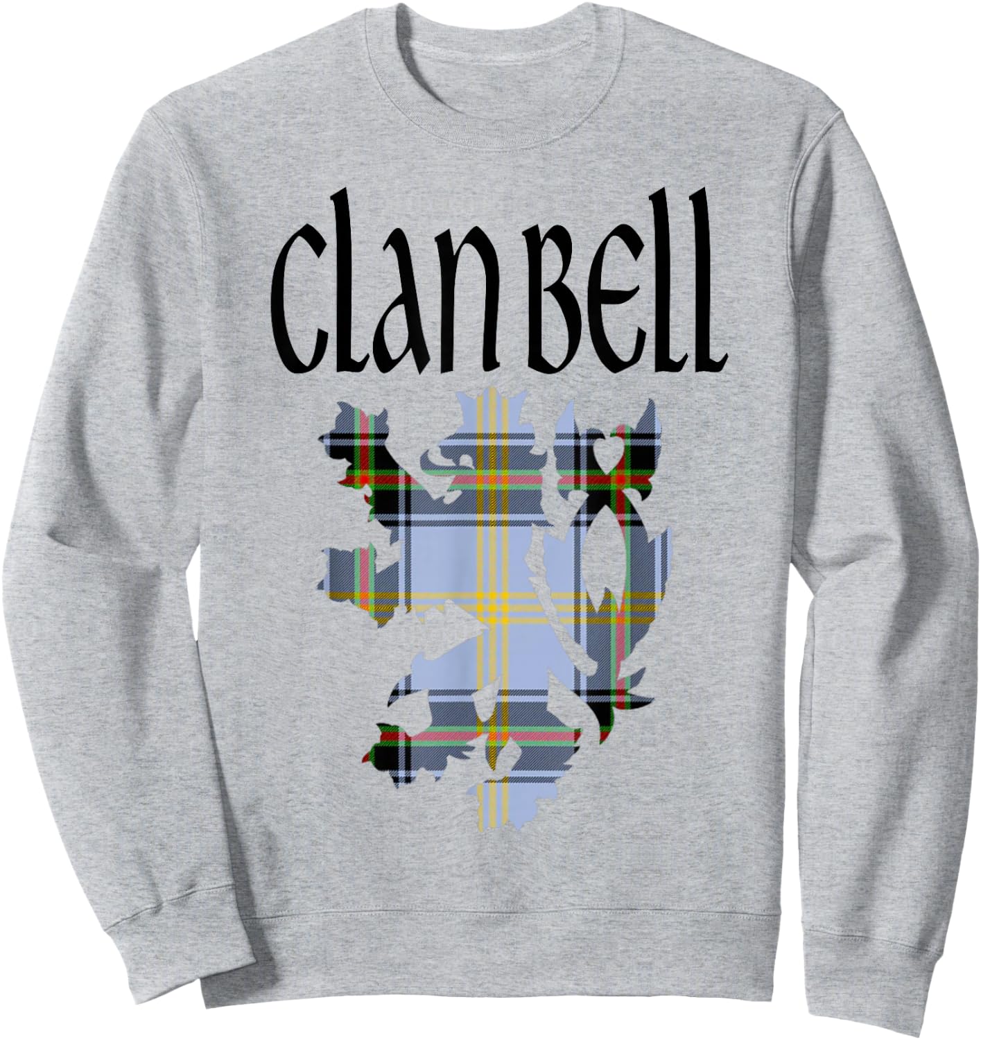 Clan Bell of the Borders Tartan Scottish Family Name Pride Sweatshirt - Sweatshirt | Ash