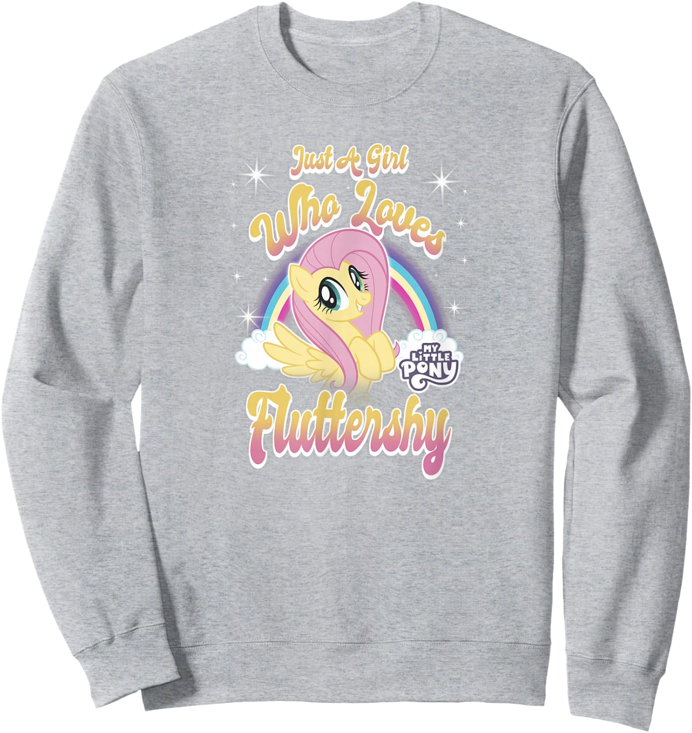 My Little Pony: Friendship Is Magic Girl Loves Fluttershy Sweatshirt - Sweatshirt | Ash
