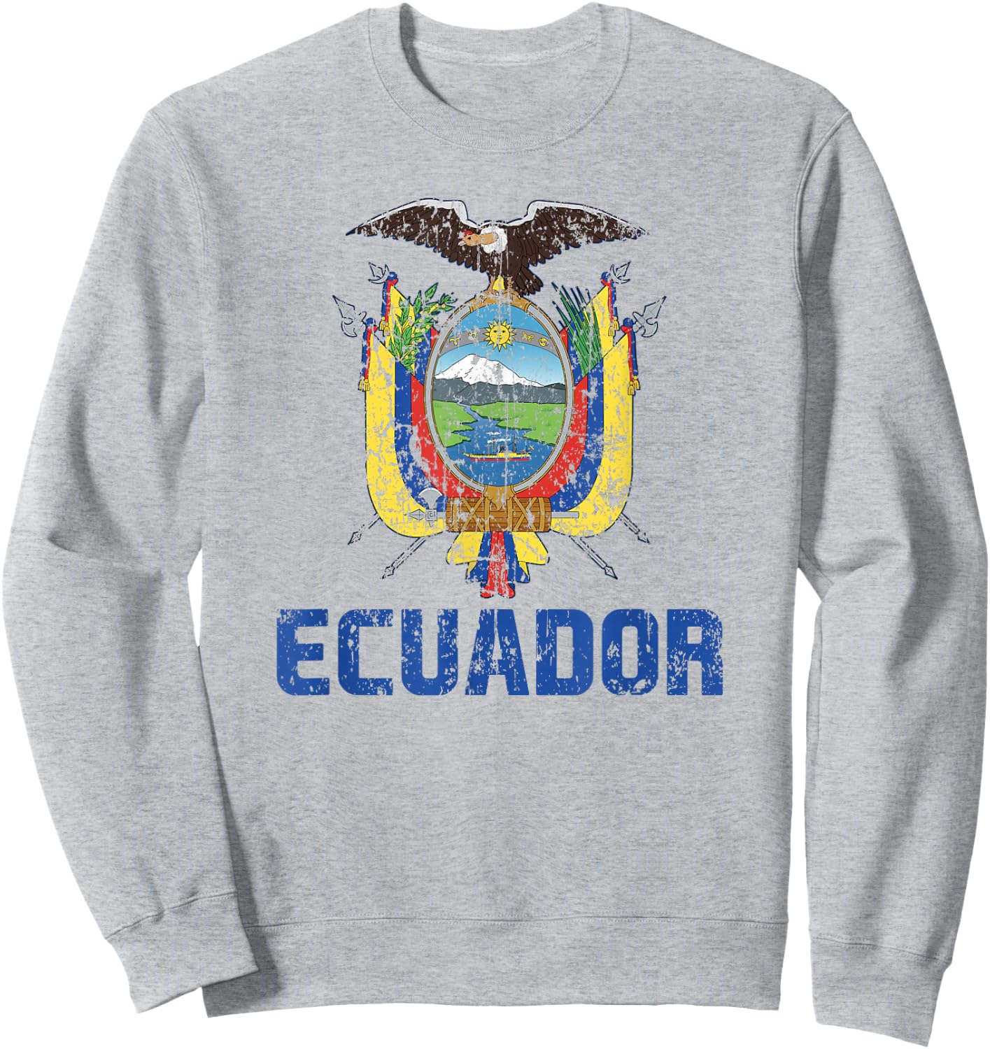 Ecuador Flag Ecuadorian Pride International Country Sweatshirt - Sweatshirt | Ash