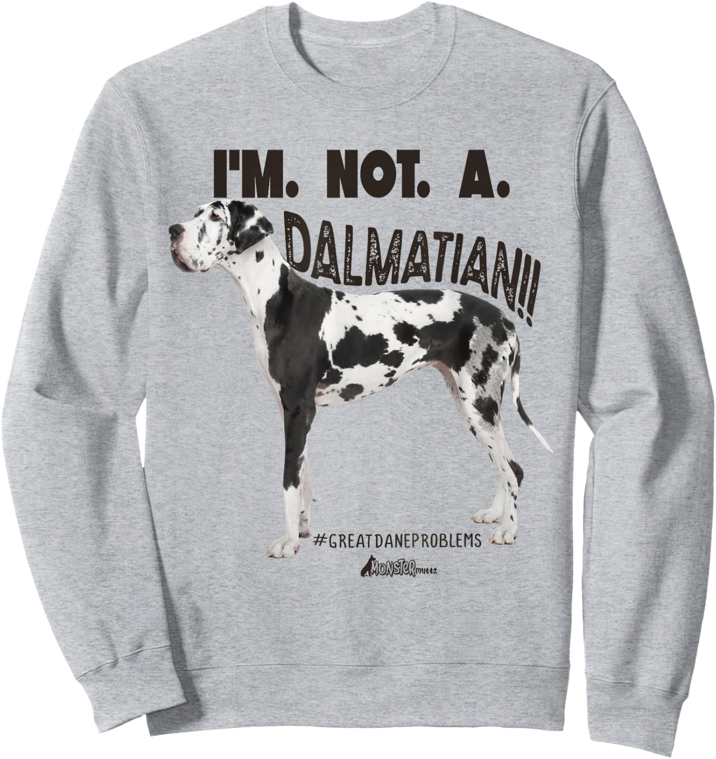 Great Dane Dad Coffee Funny Dog Top Giant Dog Breed Sweatshirt - Sweatshirt | Ash