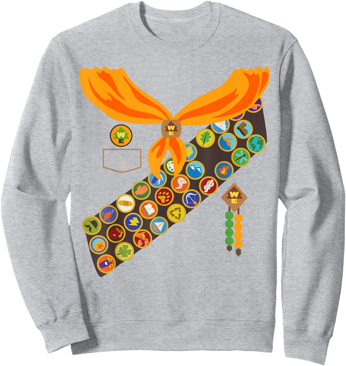 Disney and Pixar's Up Russell Halloween Costume Small Sweatshirt - Sweatshirt | Ash