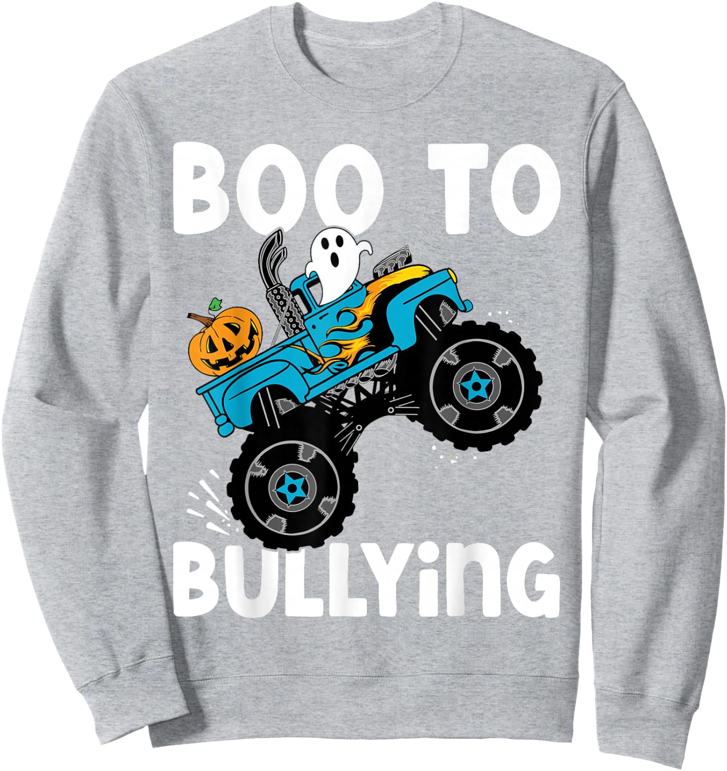 Boo Too Bullying Unity Day Halloween Orange Kids Men Women Sweatshirt - Sweatshirt | Ash