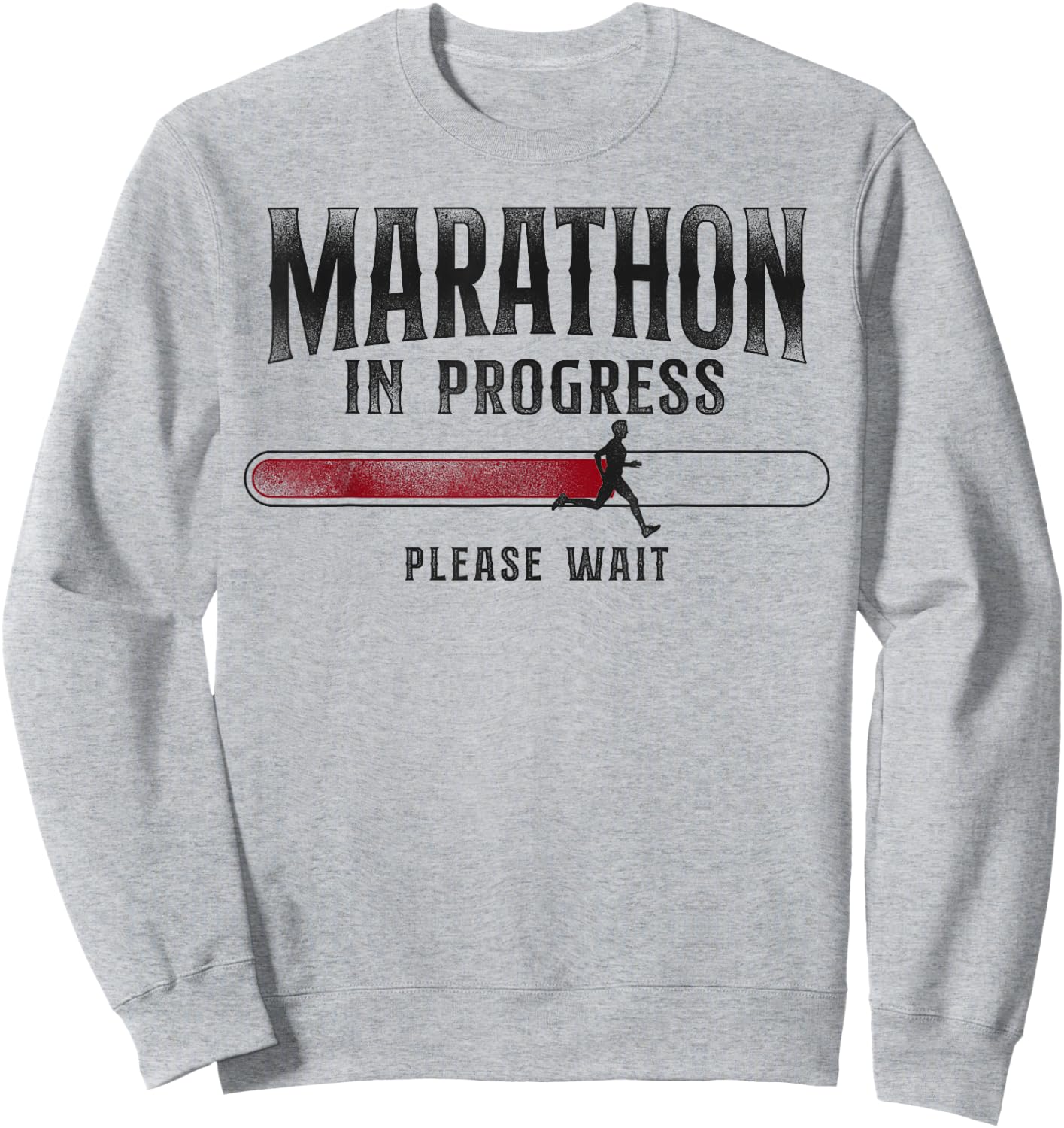 Running Runner Half Marathon Vintage Marathon In Progress Sweatshirt - Sweatshirt | Ash