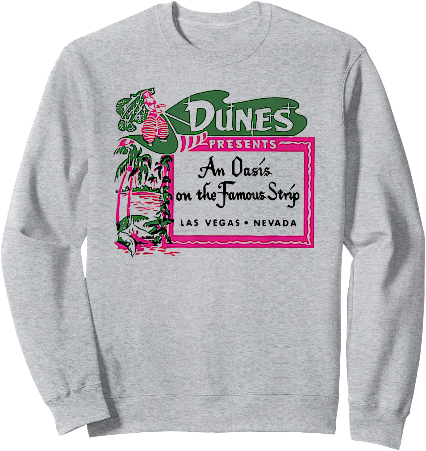 Dunes Hotel Casino Las Vegas Retro Vintage Sweatshirt - Sweatshirt | Ash