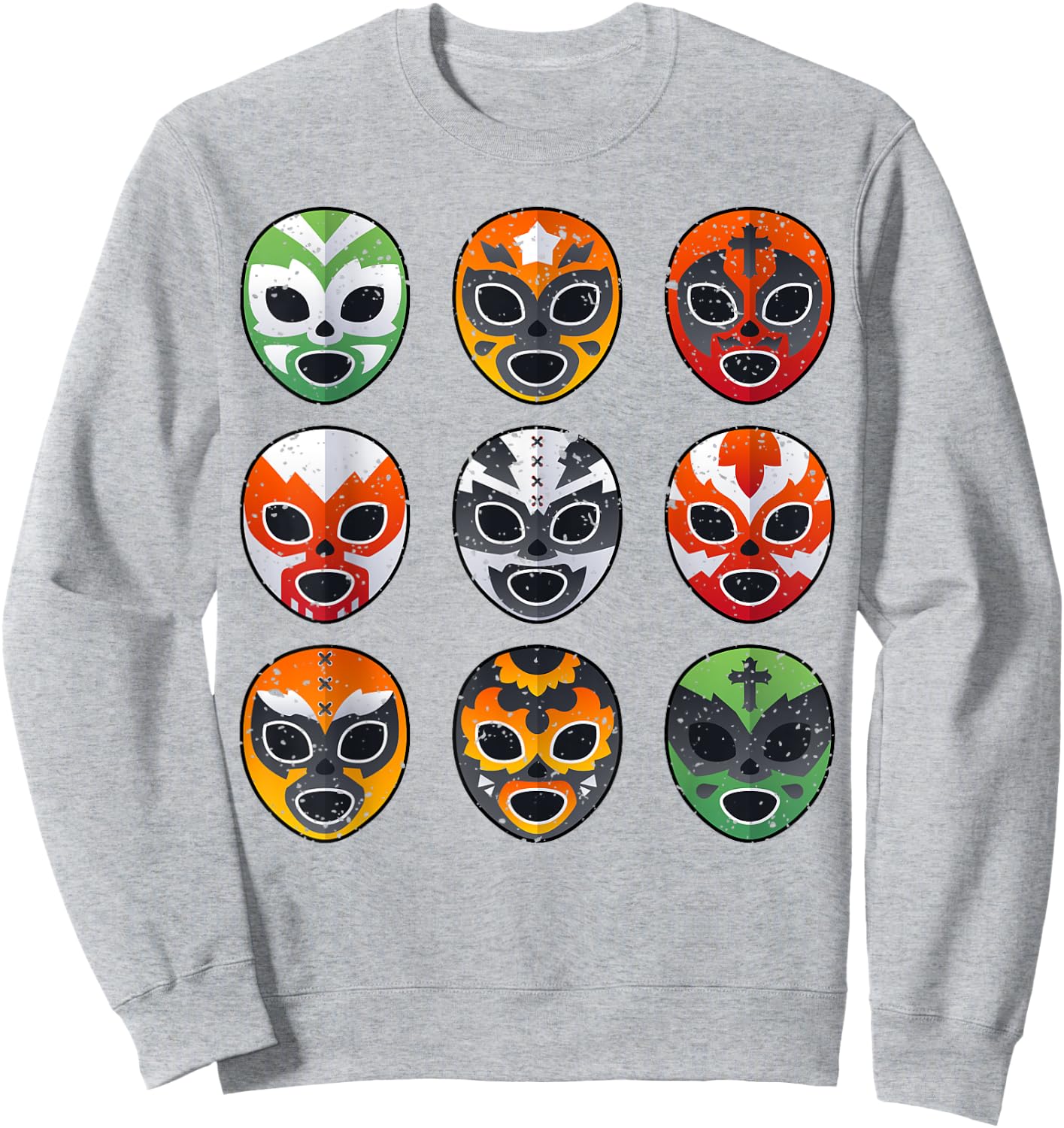 Lucha Libre Wrestling Mask Cinco De Mayo Mexican Boy Toddler Sweatshirt - Sweatshirt | Ash