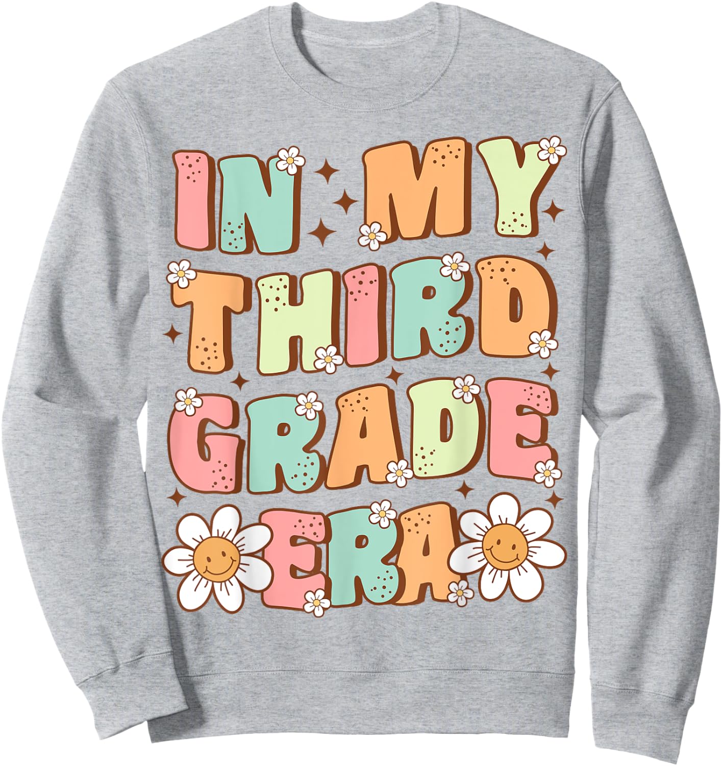 In My Third Grade Era Cute Groovy 3rd Grade Back to School Sweatshirt - Sweatshirt | Ash
