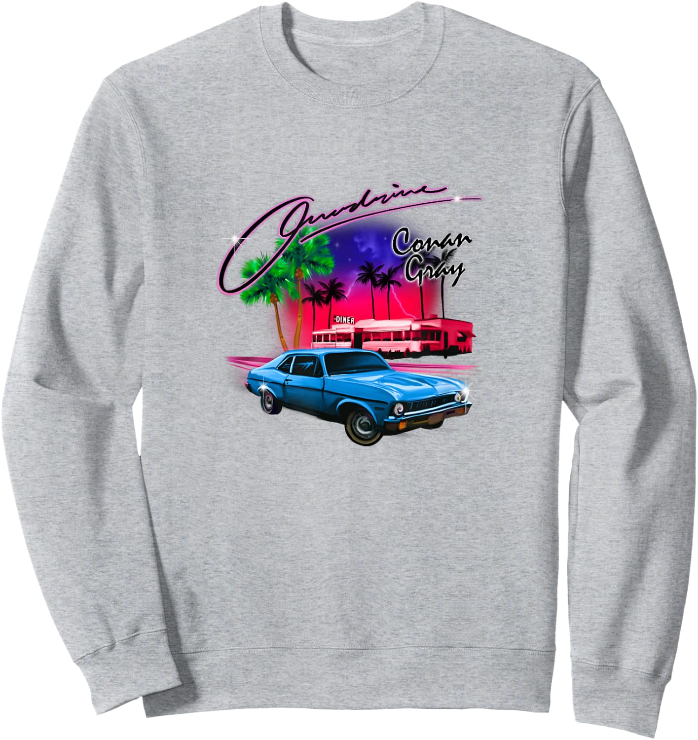 Official Conan Gray Overdrive Sweatshirt - Sweatshirt | Ash