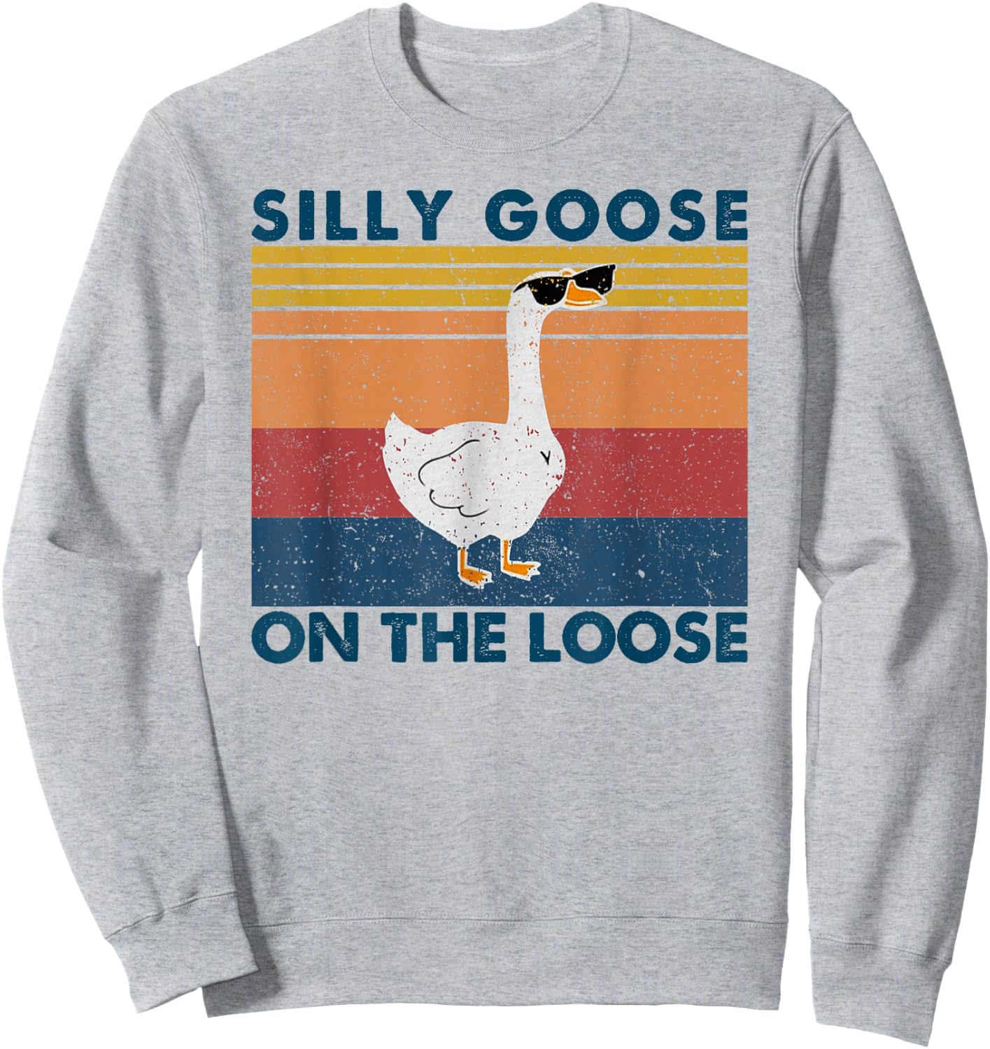 Silly Goose Shirt, Graphic Men, Funny Shirts Sweatshirt - Sweatshirt | Ash