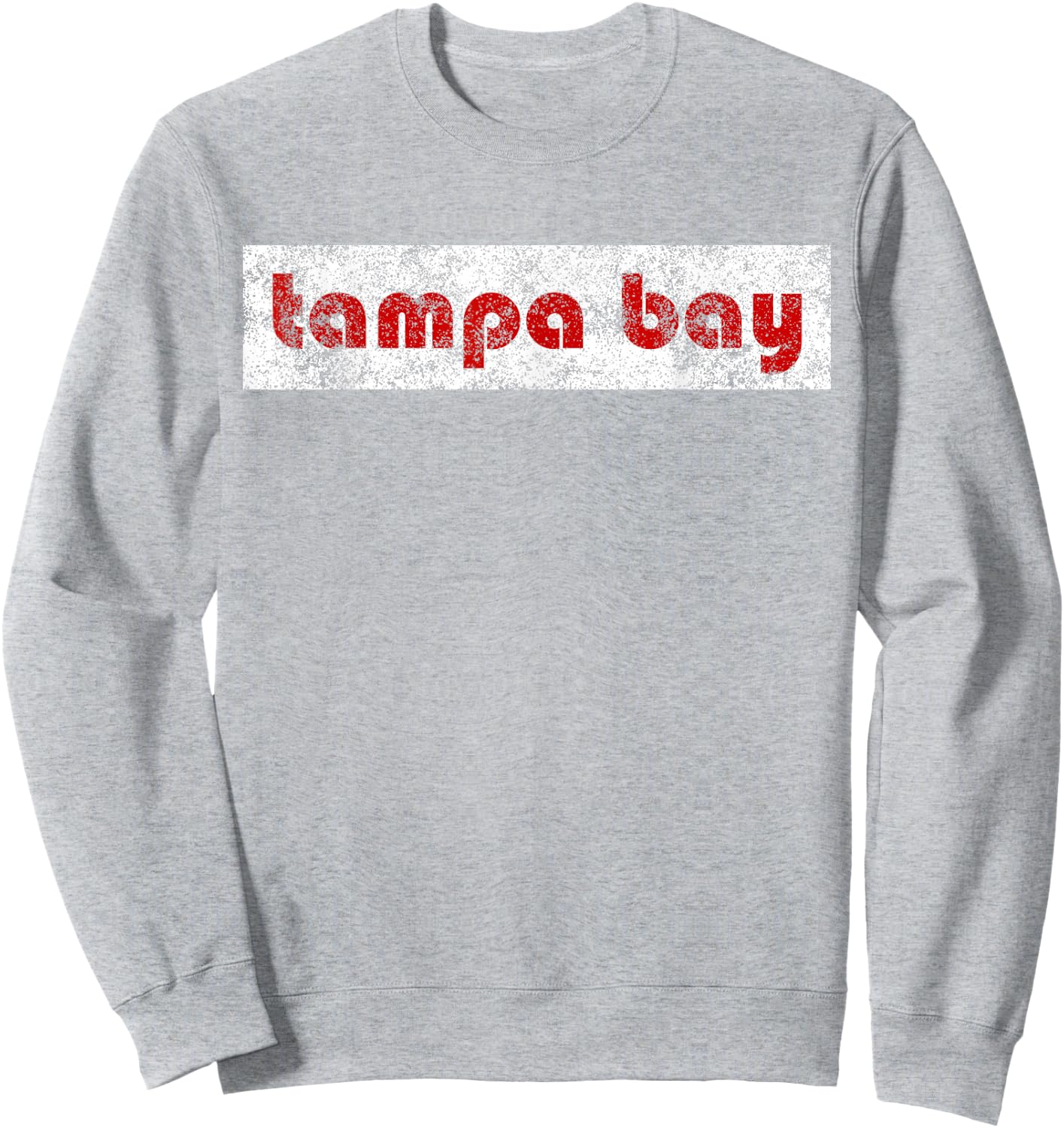 Tampa Bay Florida Retro Vintage Weathered Throwback Sweatshirt - Sweatshirt | Ash