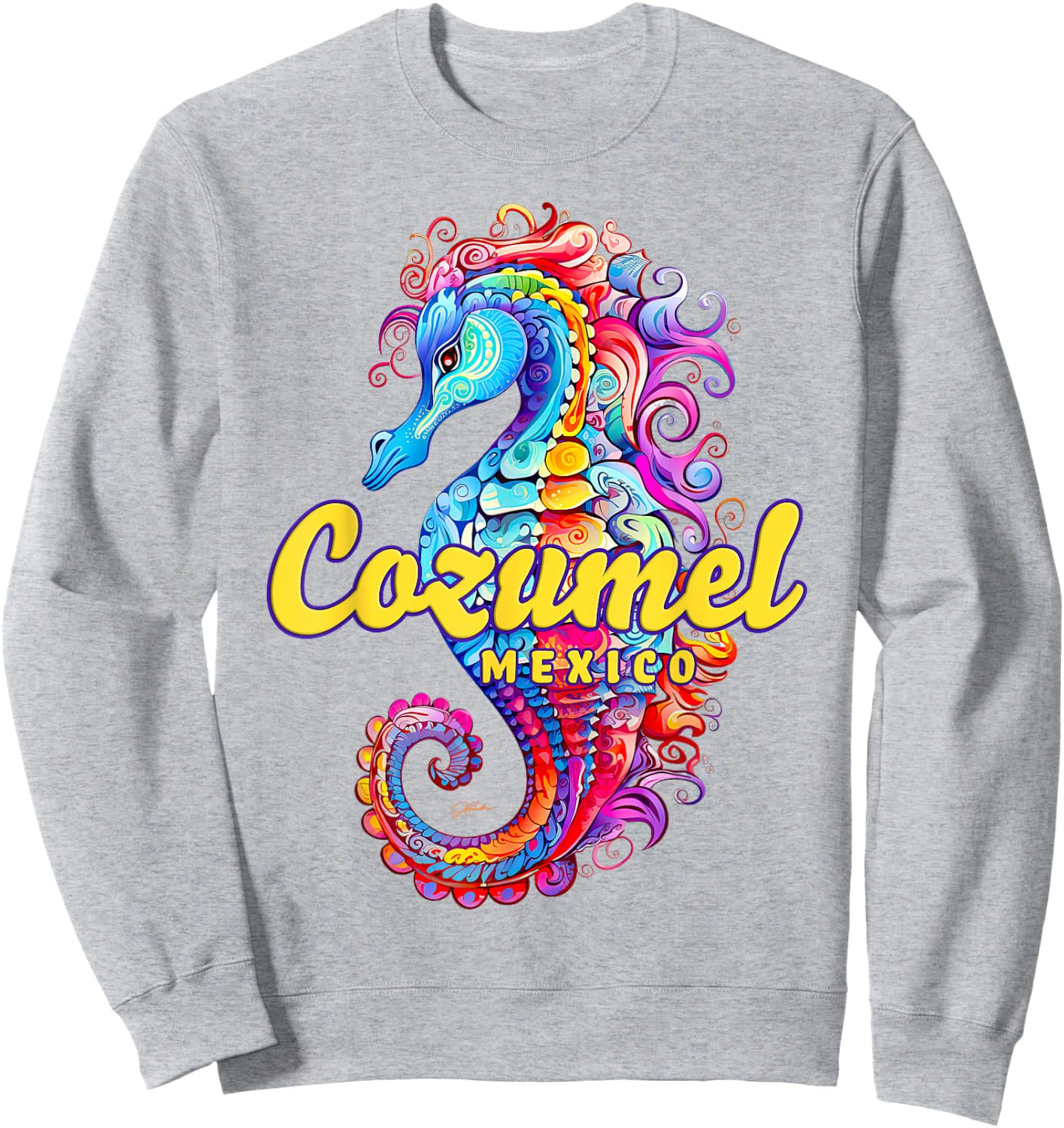 JCombs: Cozumel, Mexico, Seahorse Beach Men Women Kids Sweatshirt - Sweatshirt | Ash