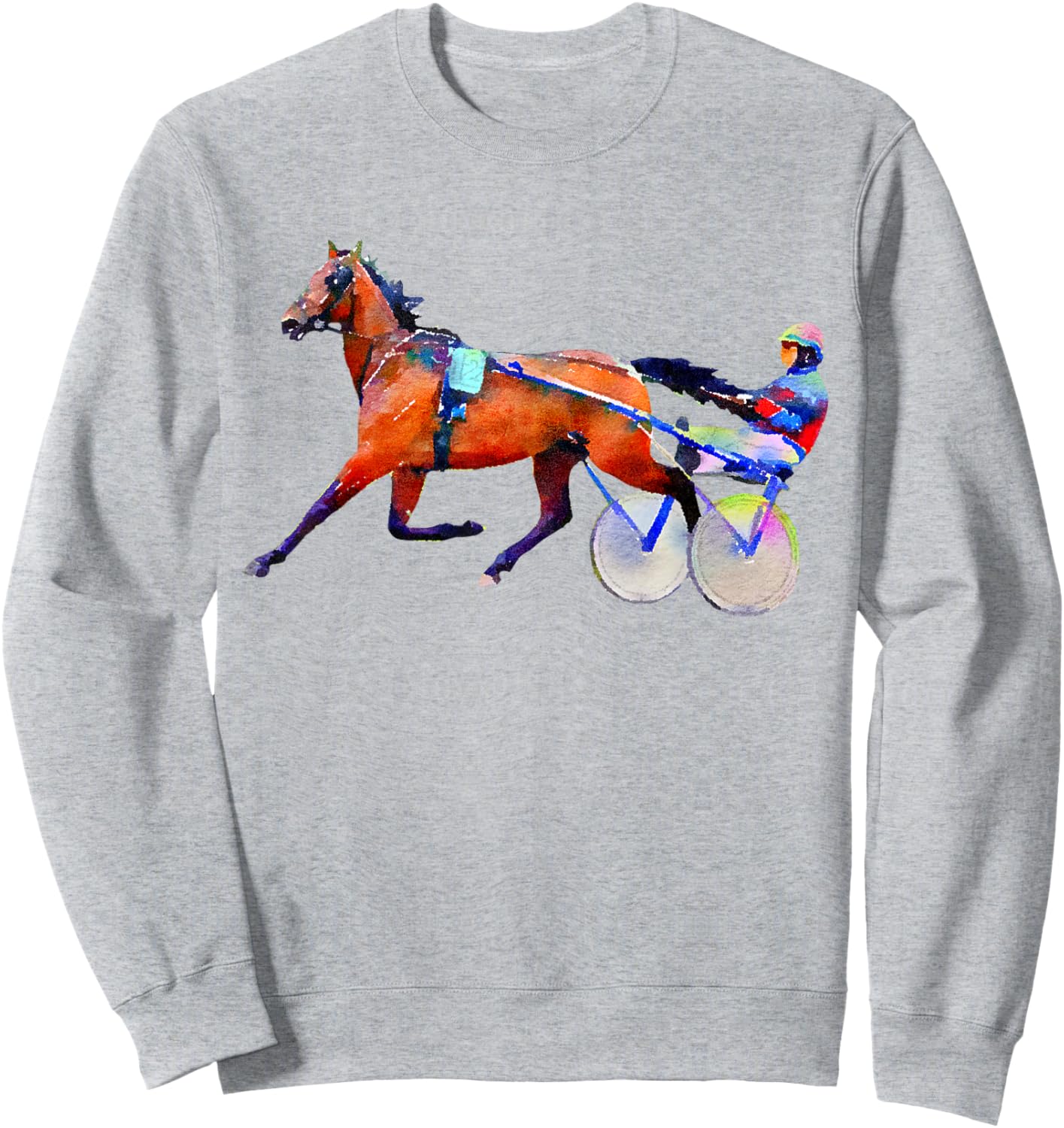 Sports Horse Race Harness Racing Sweatshirt - Sweatshirt | Ash