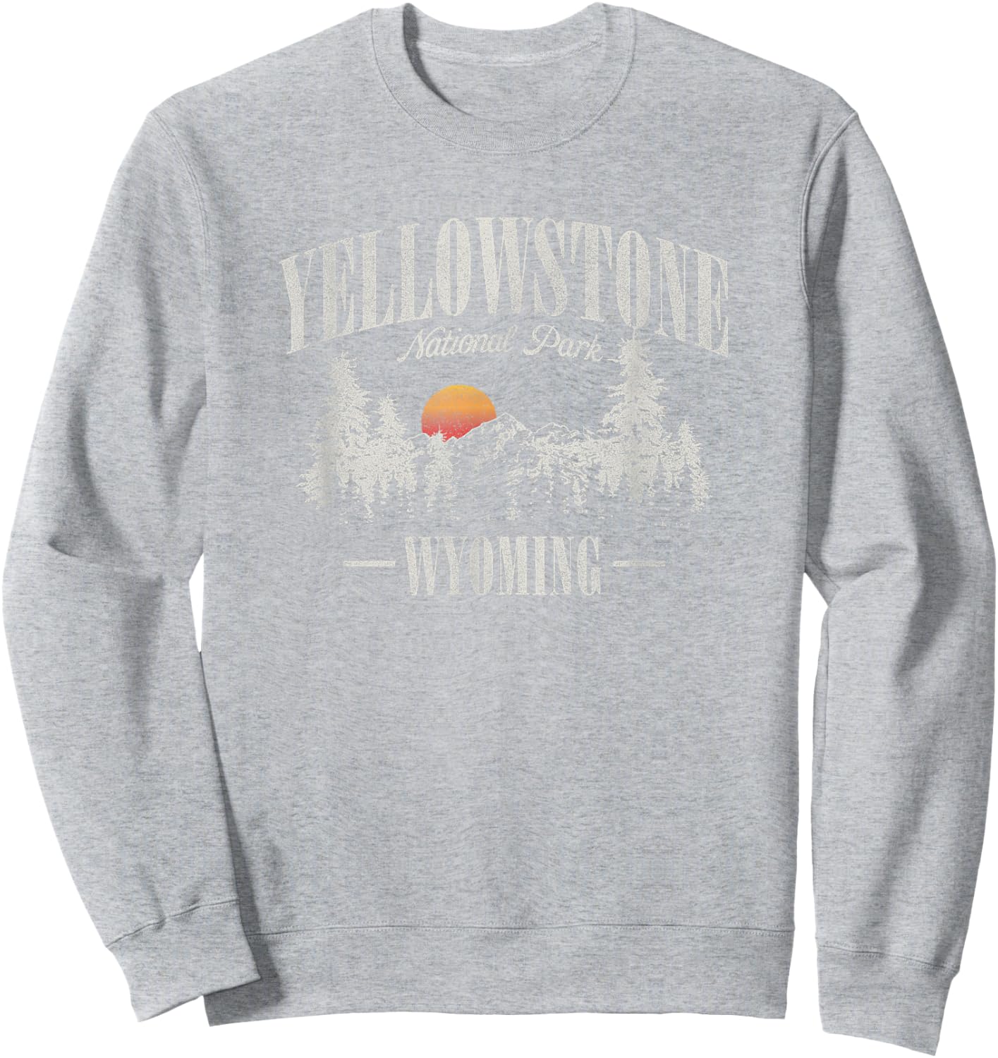 Yellowstone National Park Vintage Sweatshirt - Sweatshirt | Ash