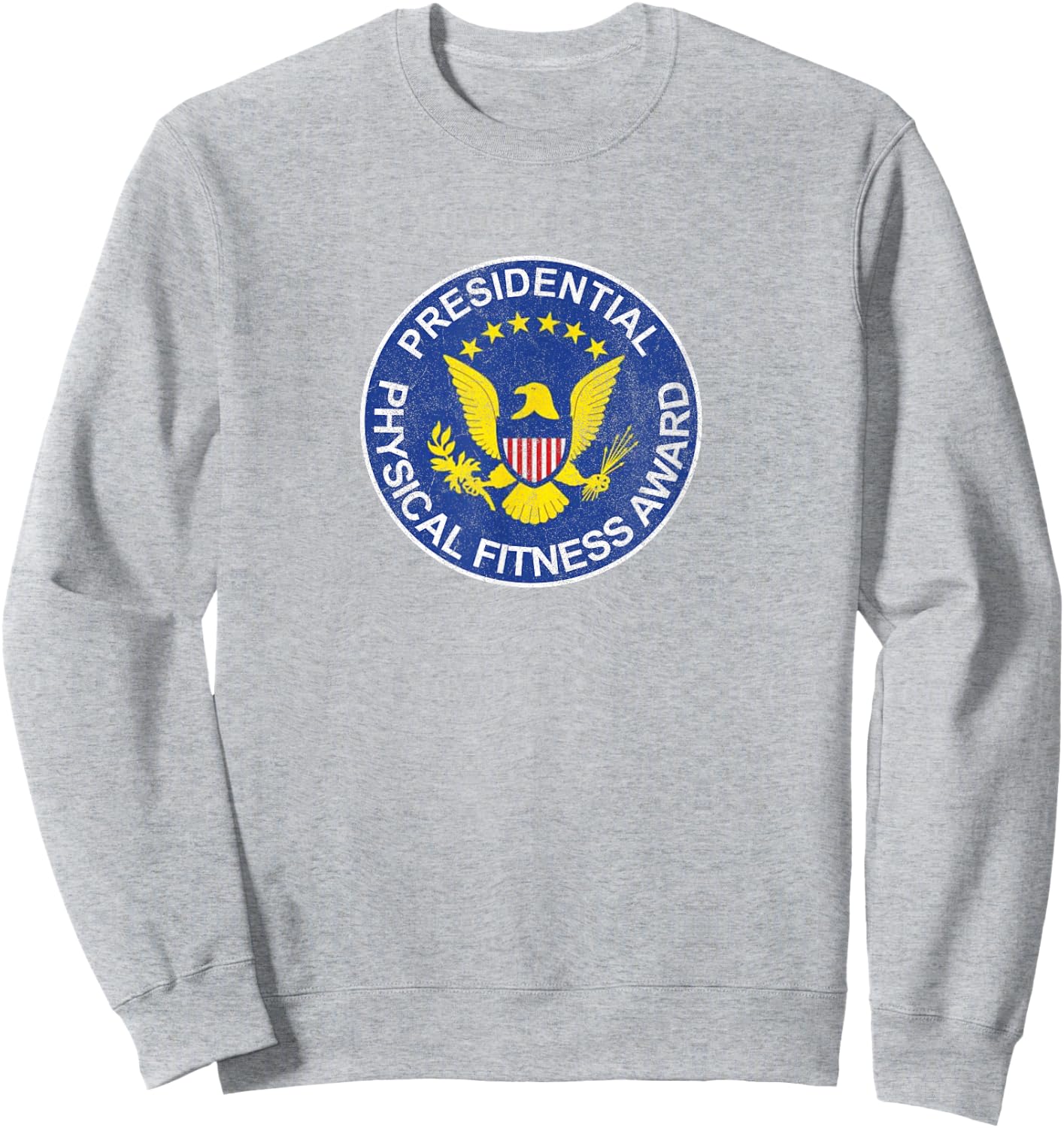 Presidential Physical Fitness Award Retro Old School Classic Sweatshirt - Sweatshirt | Ash