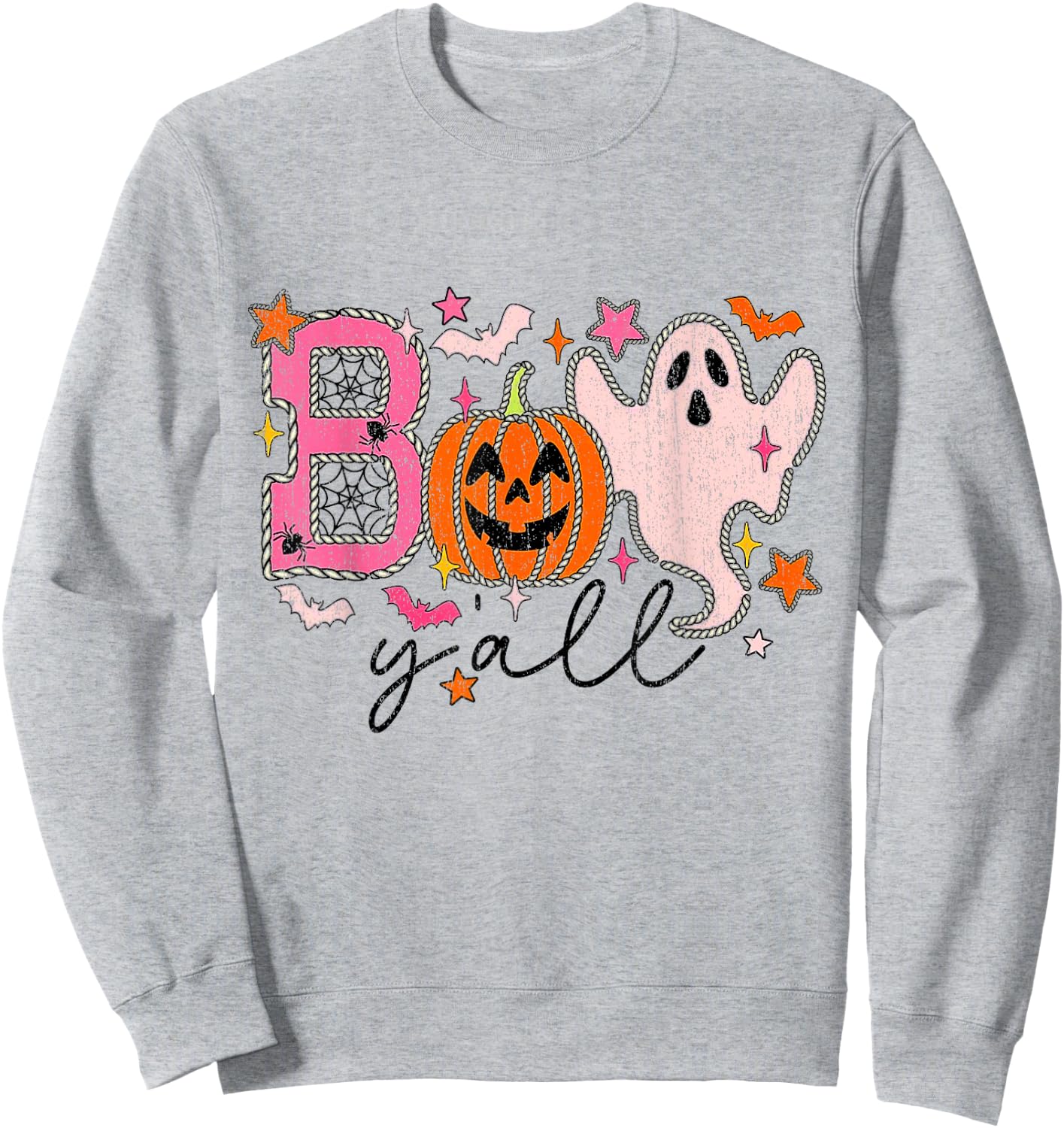 Boo Yall Boo Yall Halloween Family Halloween Matc Sweatshirt - Sweatshirt | Ash