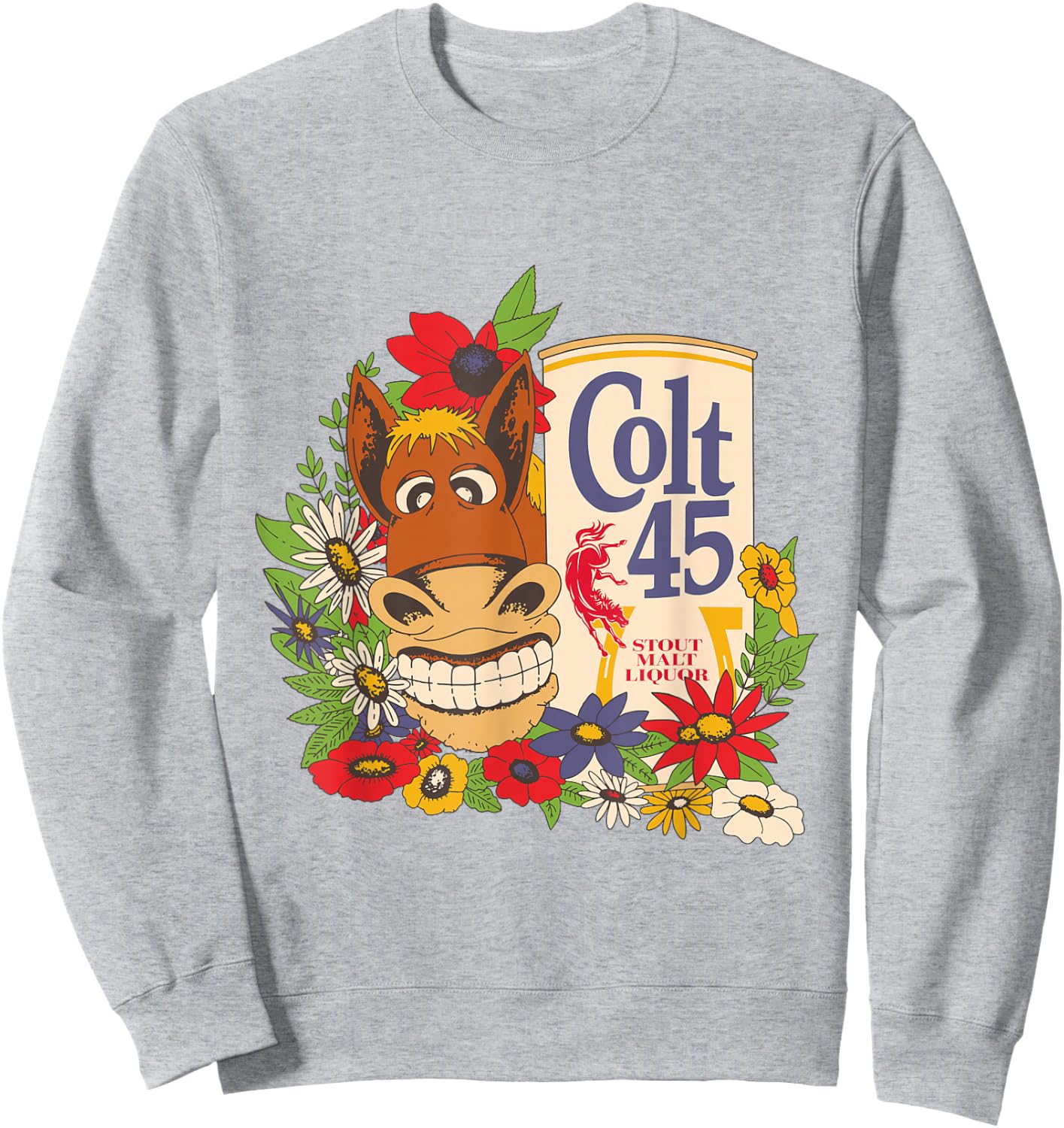 Colt 45 Beer Style - Donkey Sweatshirt - Sweatshirt | Ash