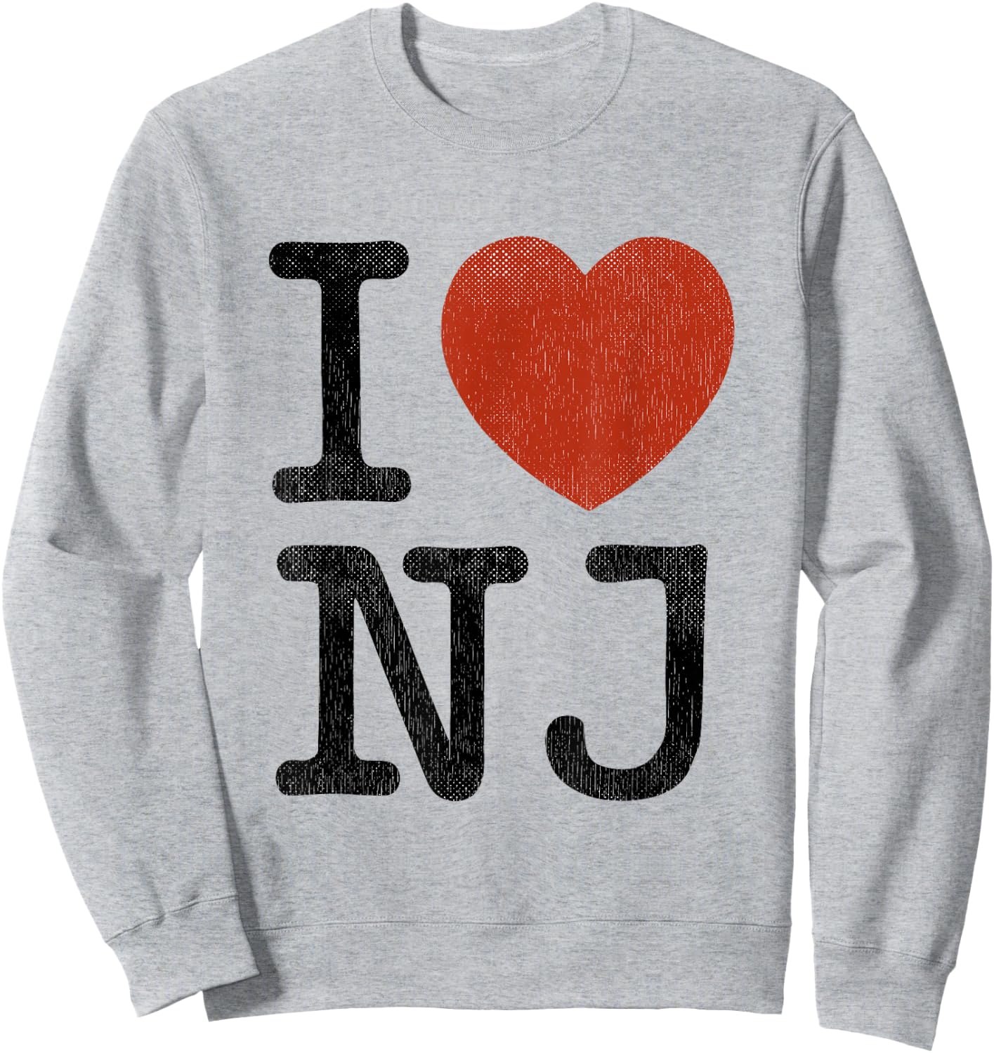 I Love NJ Souvenir I Heart New Jersey Sweatshirt - Sweatshirt | Ash