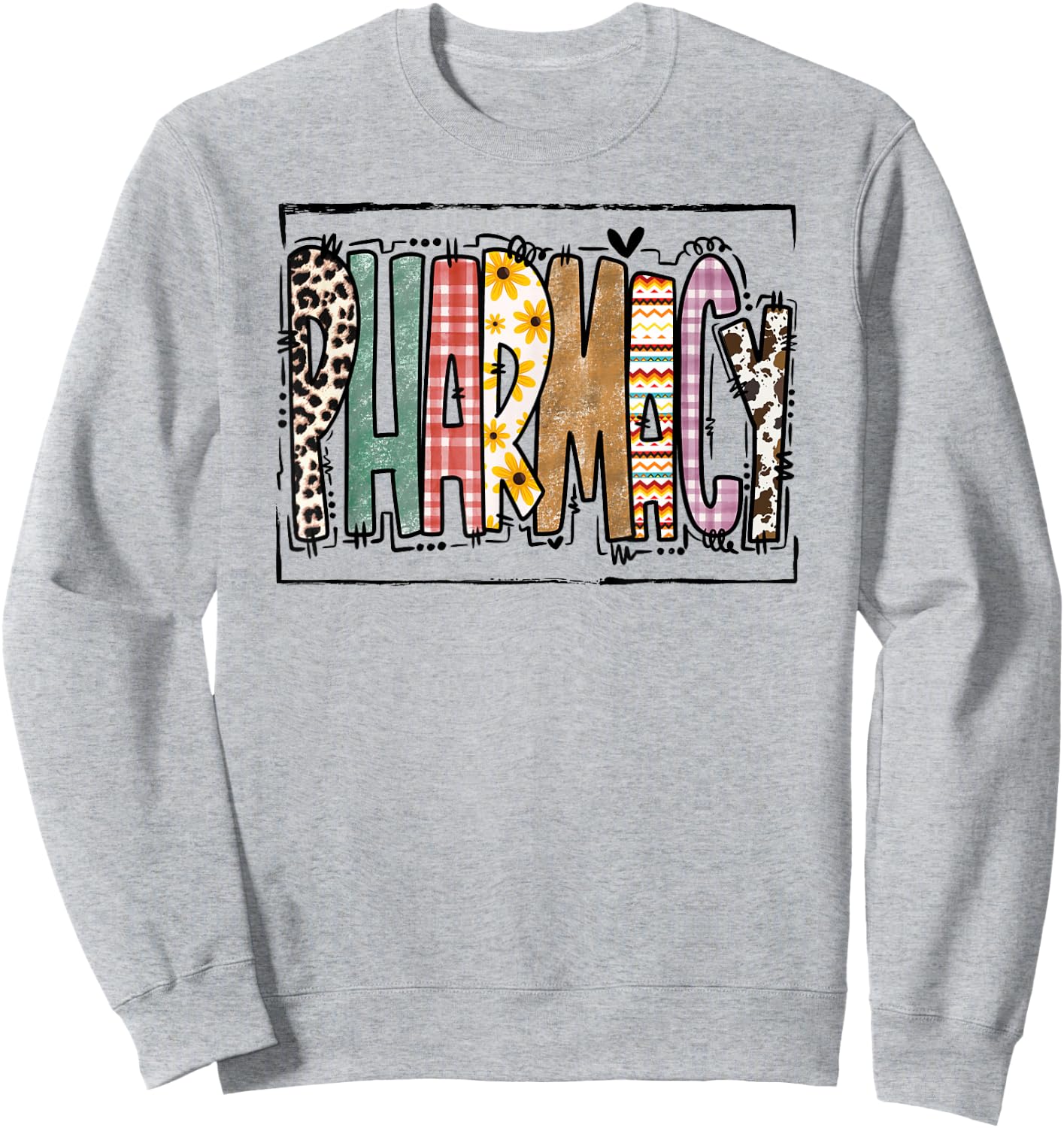 Pharmacy Fall Phamacist Healthcare Worker Autumn Funny Sweatshirt - Sweatshirt | Ash
