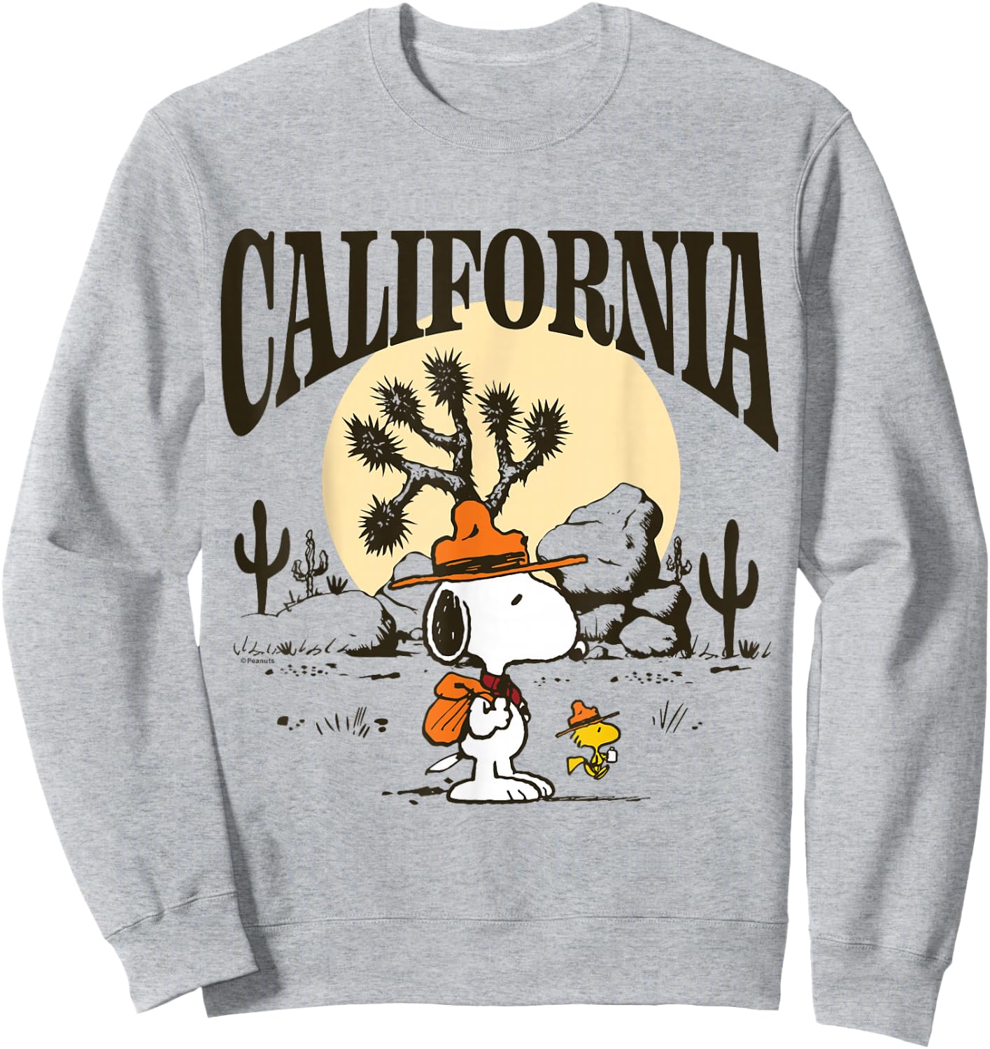 Peanuts - Snoopy Beagle Scout California Sweatshirt - Sweatshirt | Ash