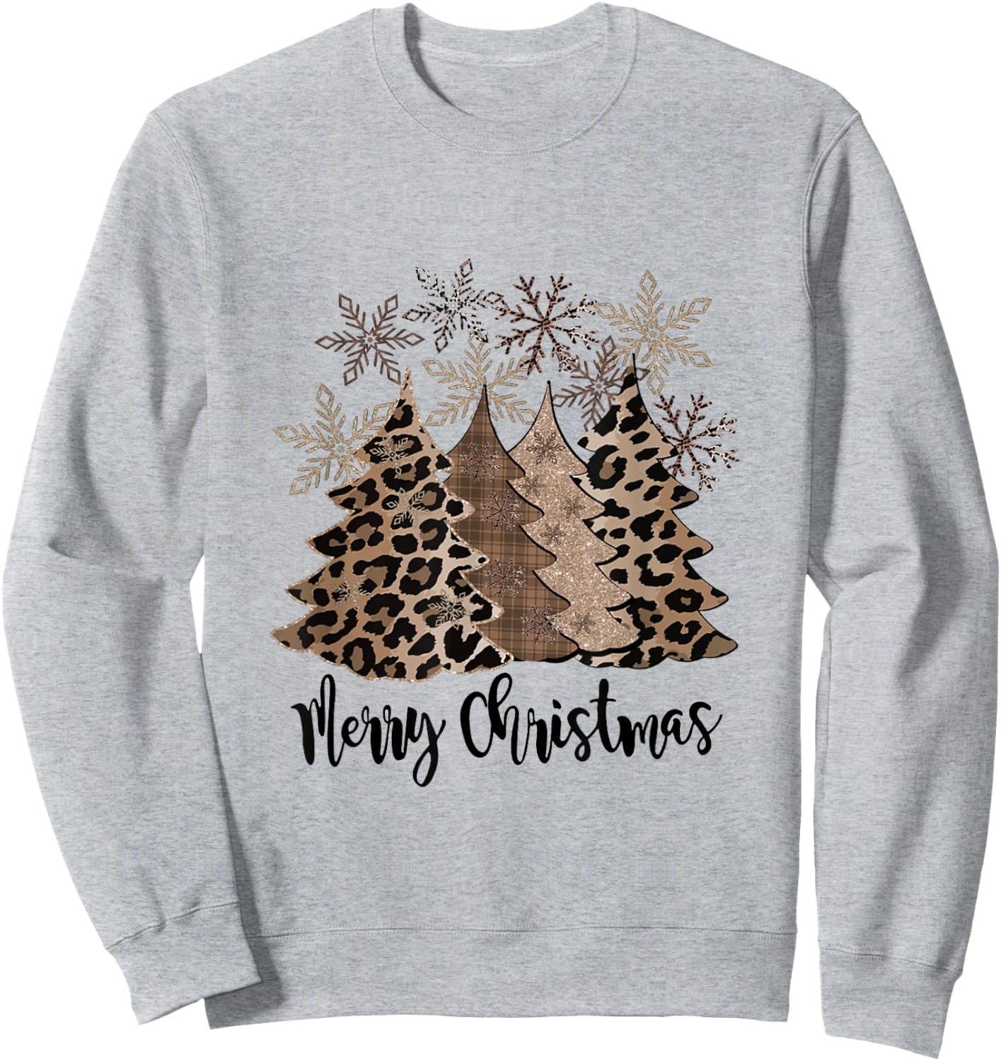 Merry Christmas Tree Buffalo Plaid Red White Green Christmas Sweatshirt - Sweatshirt | Ash
