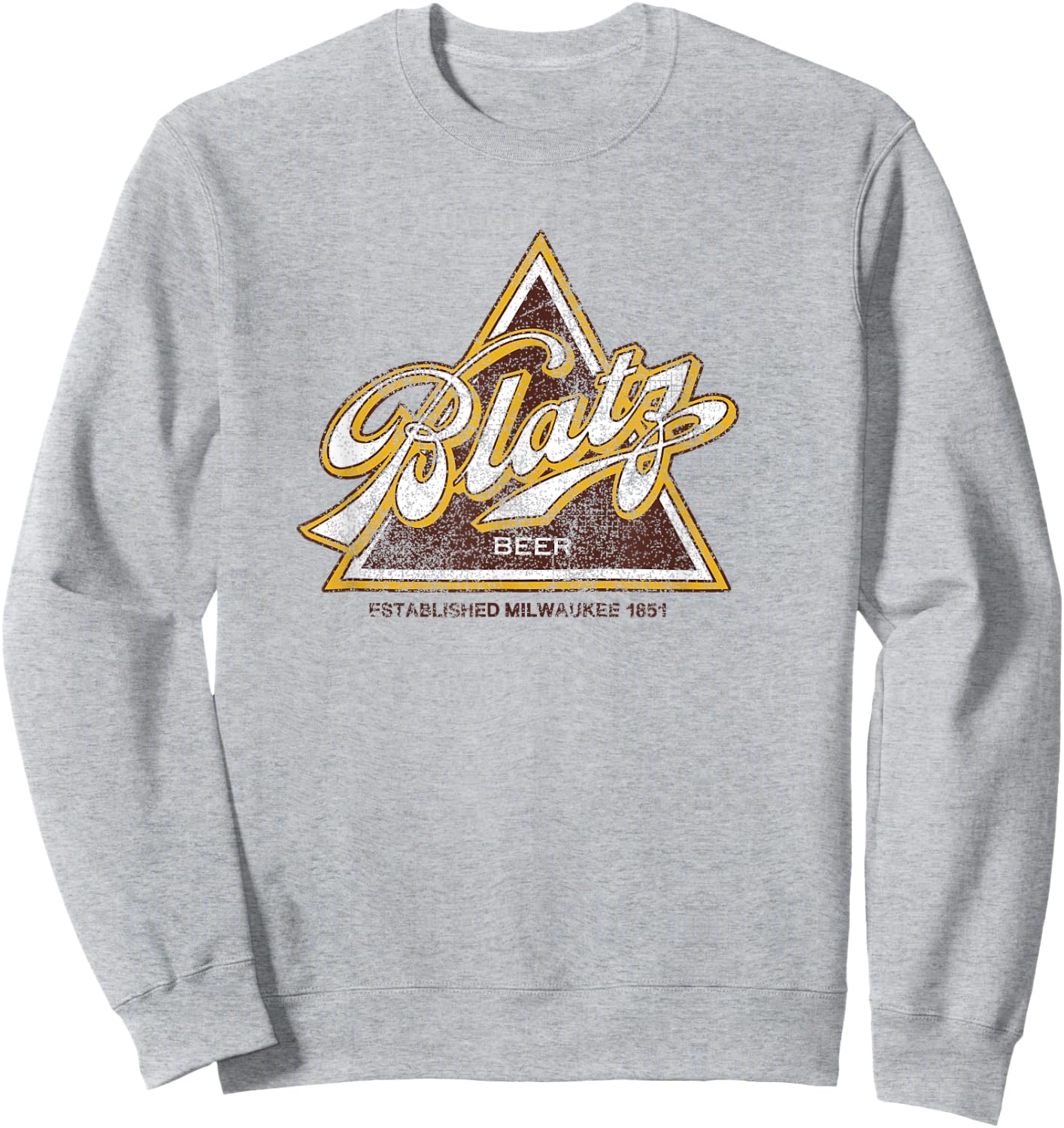 Blatz Beer Vintage Style - Logo Sweatshirt - Sweatshirt | Ash