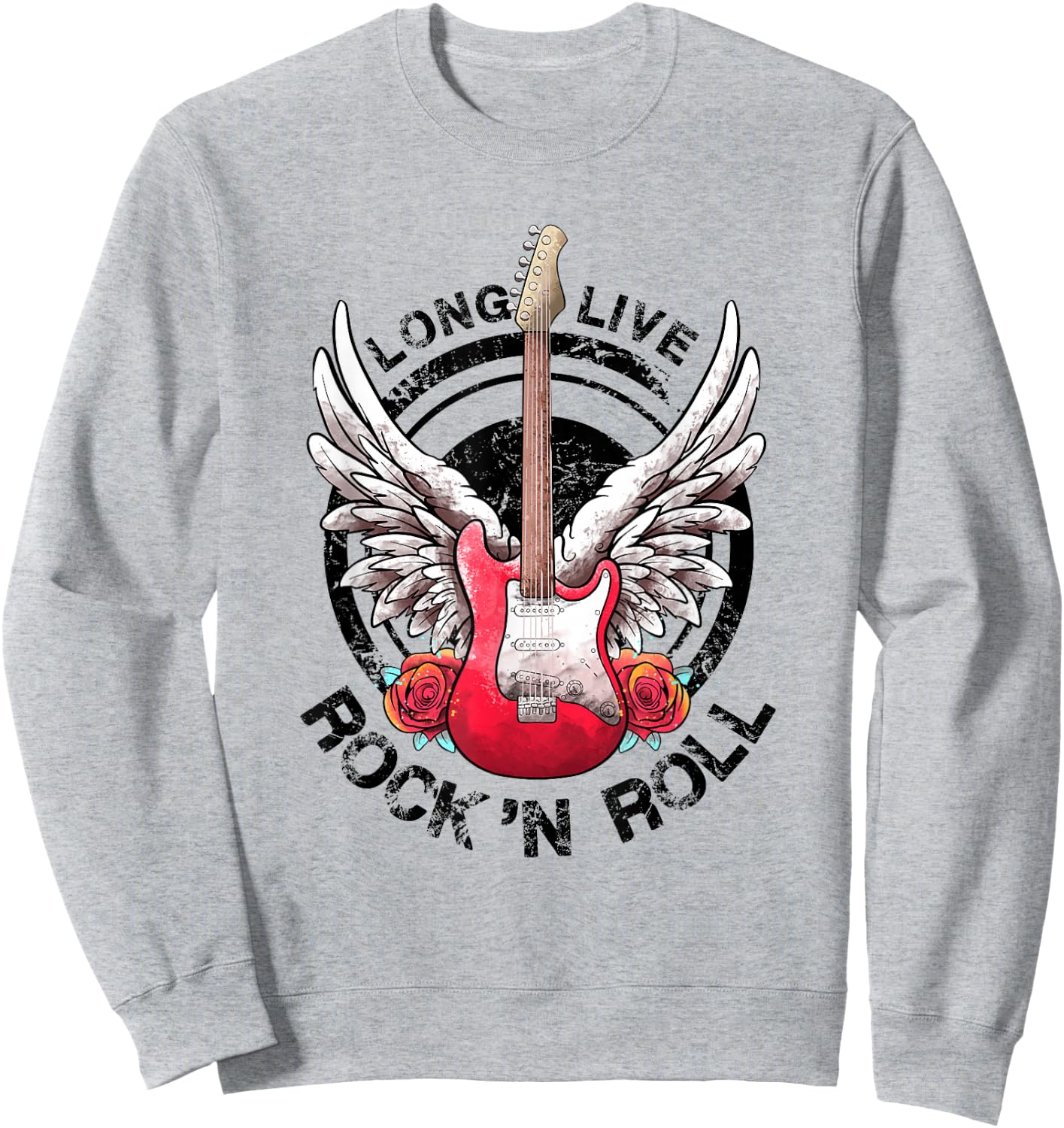 Long Live Rock and Roll Rock&Roll Vintage Electric Guitars Sweatshirt - Sweatshirt | Ash