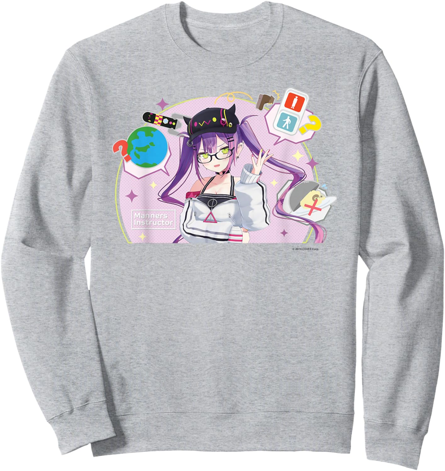 【Tokoyami Towa】holo no graffiti Greatest Moments Sweatshirt - Sweatshirt | Ash