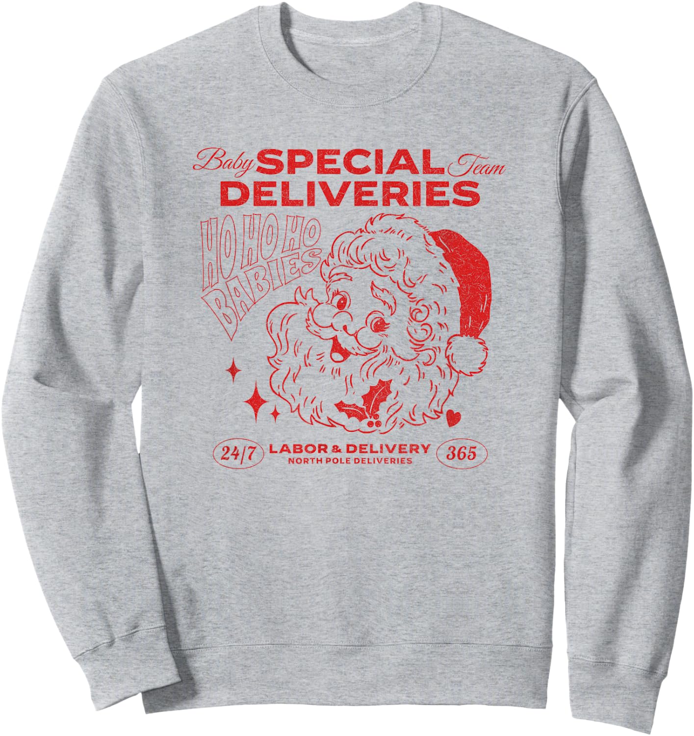 Special Deliveries, Labor and Delivery Christmas Sweatshirt - Sweatshirt | Ash