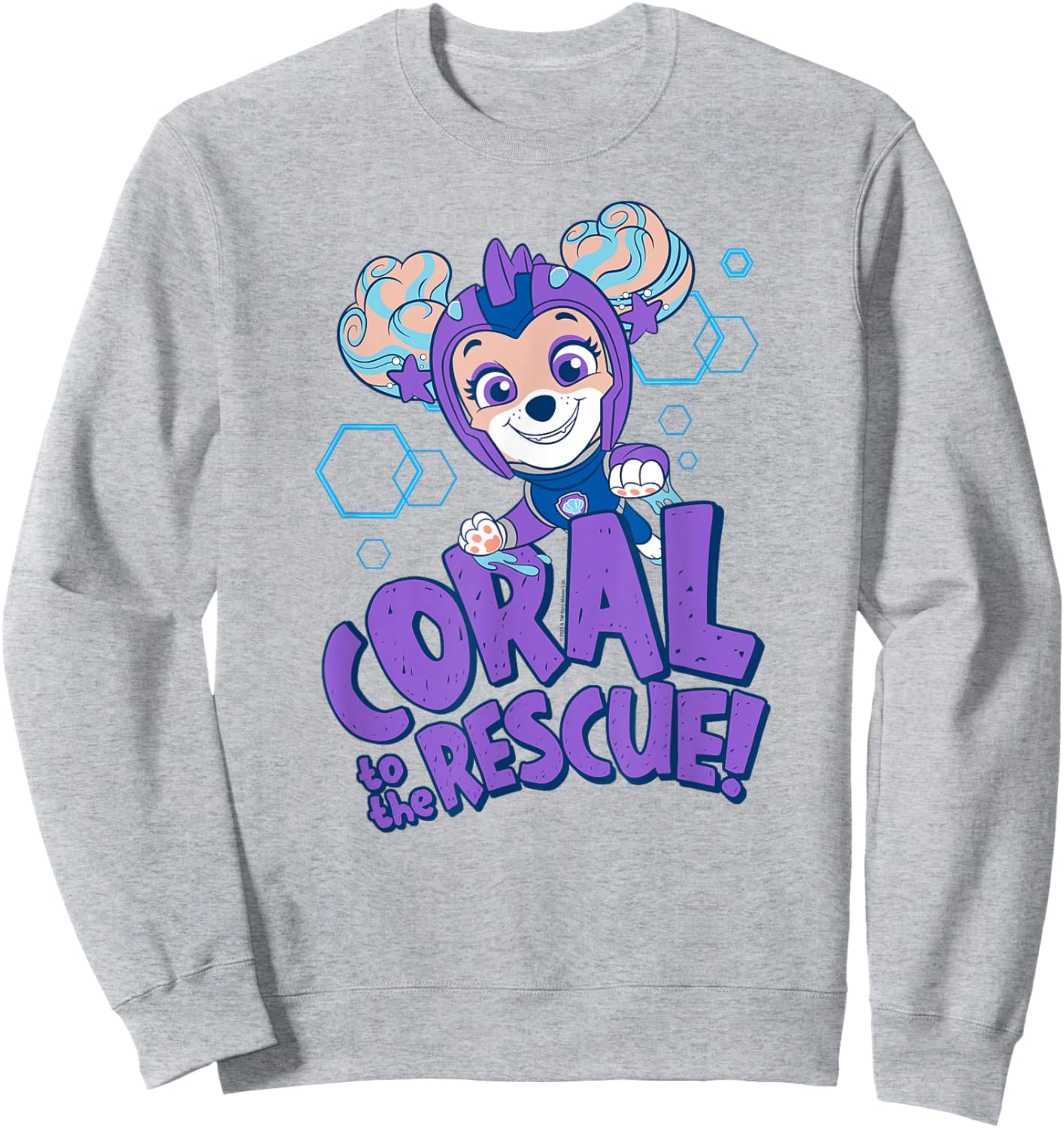 PAW Patrol Aqua Pups Coral to The Rescue Sweatshirt - Sweatshirt | Ash