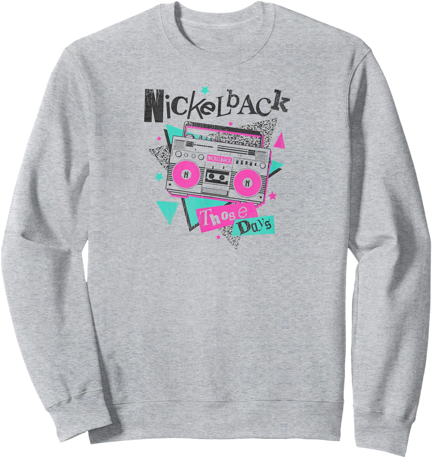 Nickelback Boom Box Those Days Sweatshirt - Sweatshirt | Ash