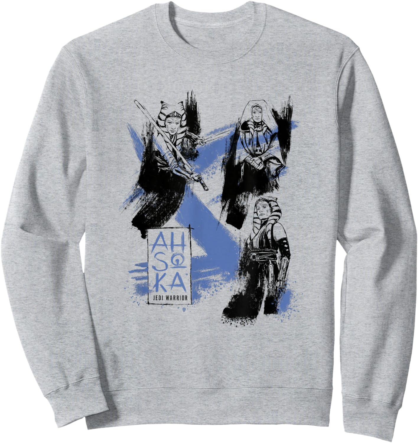 Star Wars: Ahsoka Tano Inked Posed Portraits Collage Sweatshirt - Sweatshirt | Ash