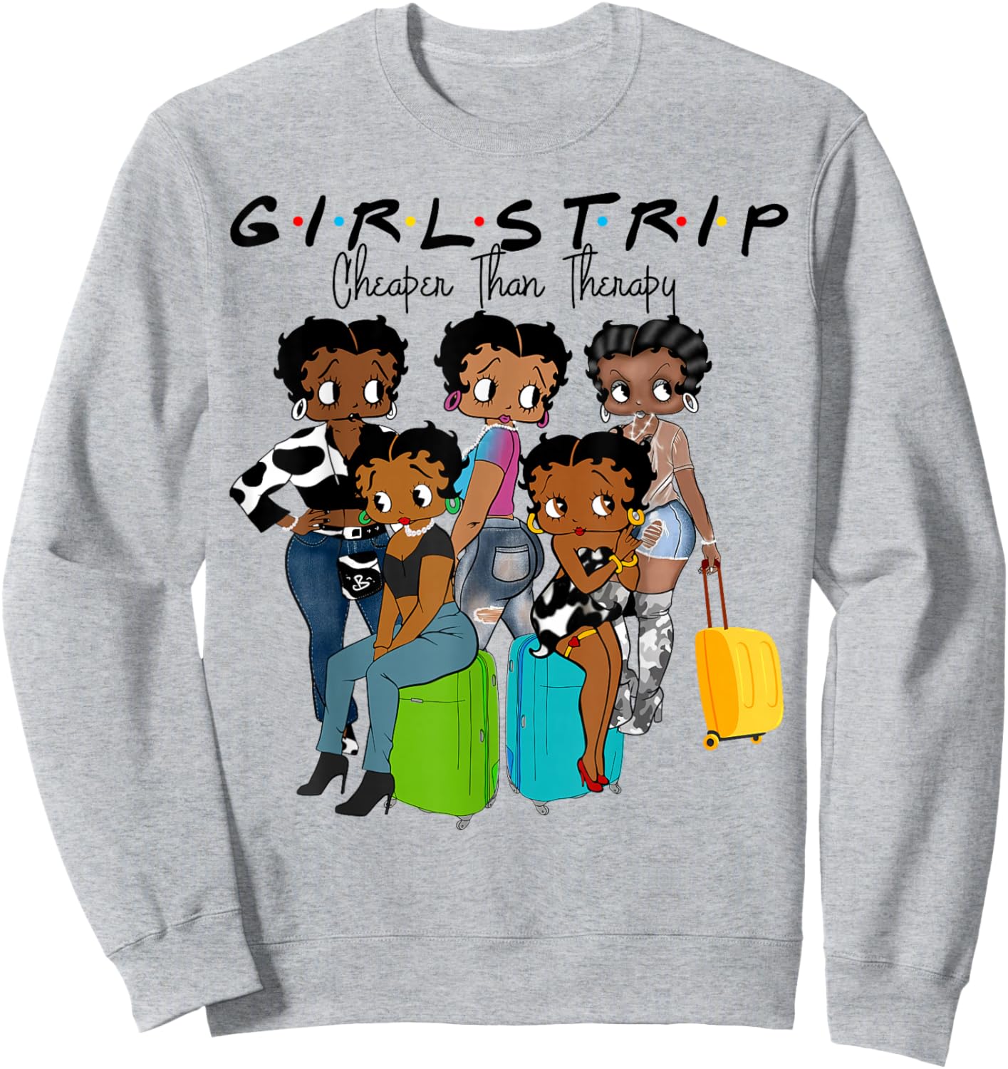 Girls Weekend Cheaper Than A Therapy Matching Girl Trip Sweatshirt - Sweatshirt | Ash