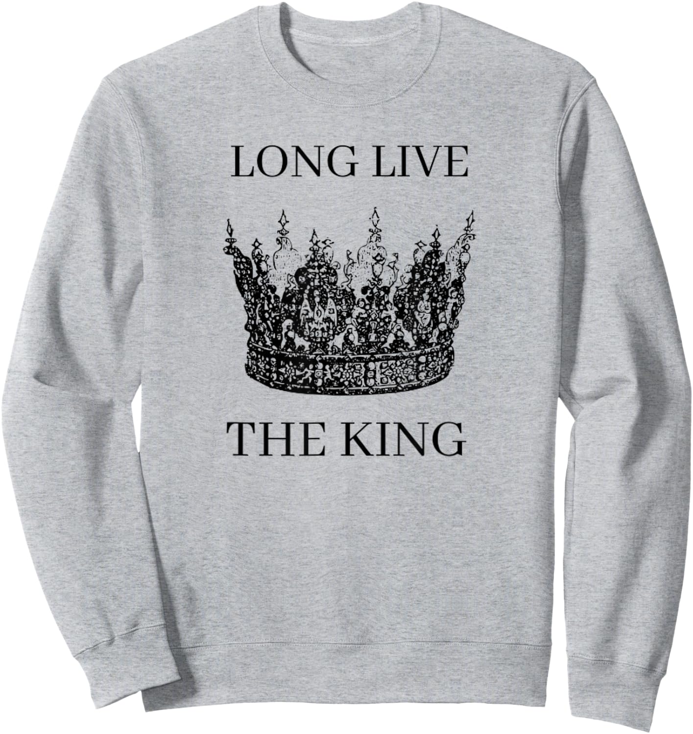 Long Live The King UK King Charles Coronation Celebration Sweatshirt - Sweatshirt | Ash