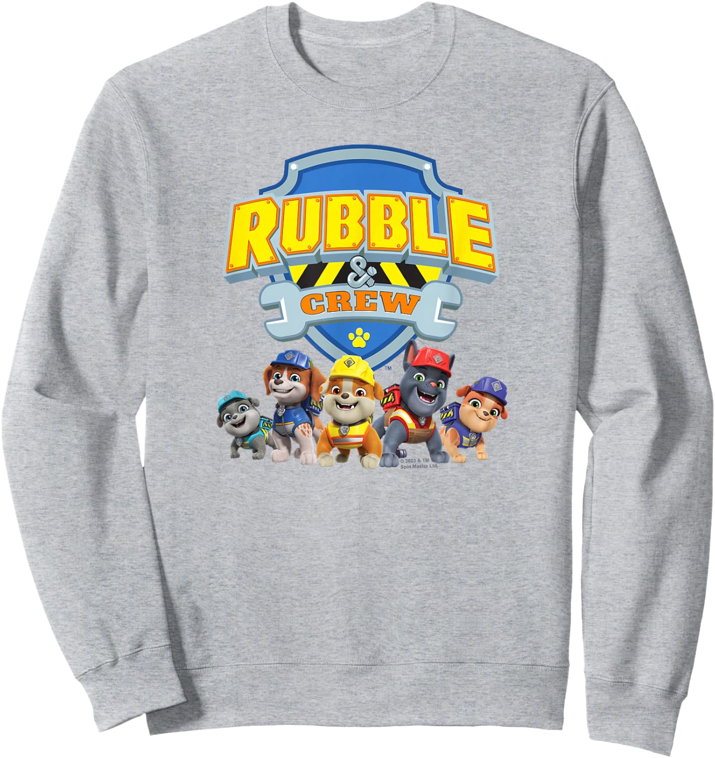 Rubble & Crew Logo and Characters Sweatshirt - Sweatshirt | Ash